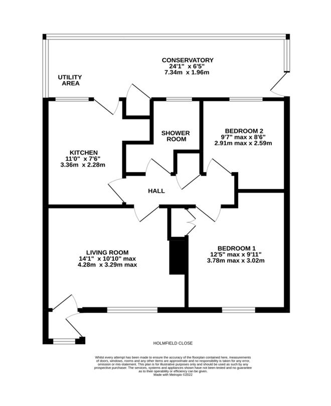 15, Holmfield Close, Huddersfield floorplan