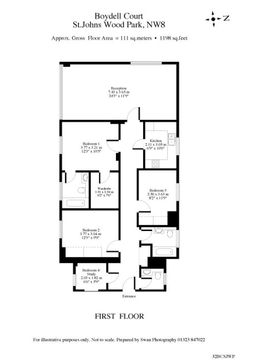 3 Bedrooms Flat to rent in St. Johns Wood Park, London NW8