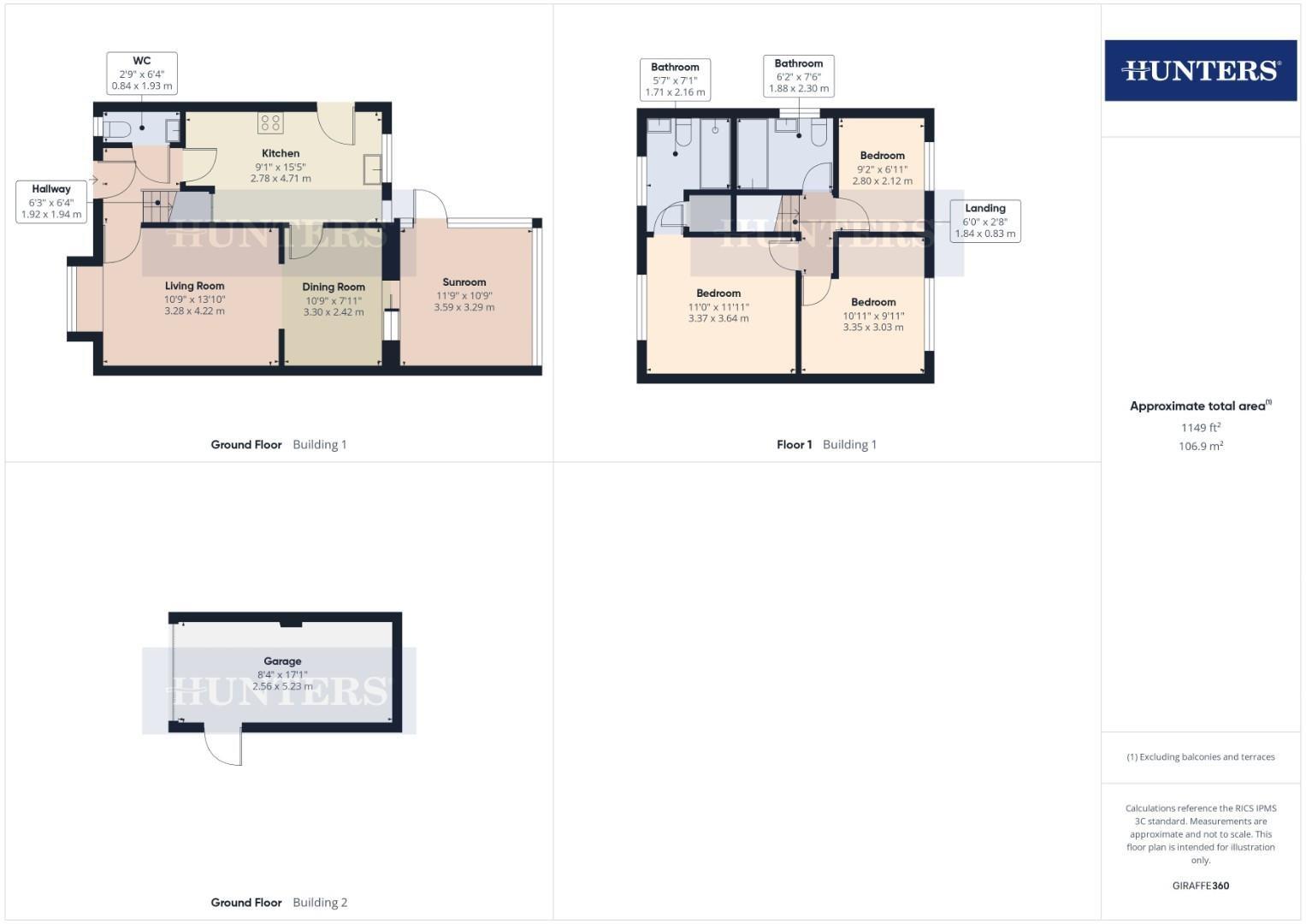 29, Badminton Close, Bridlington floorplan