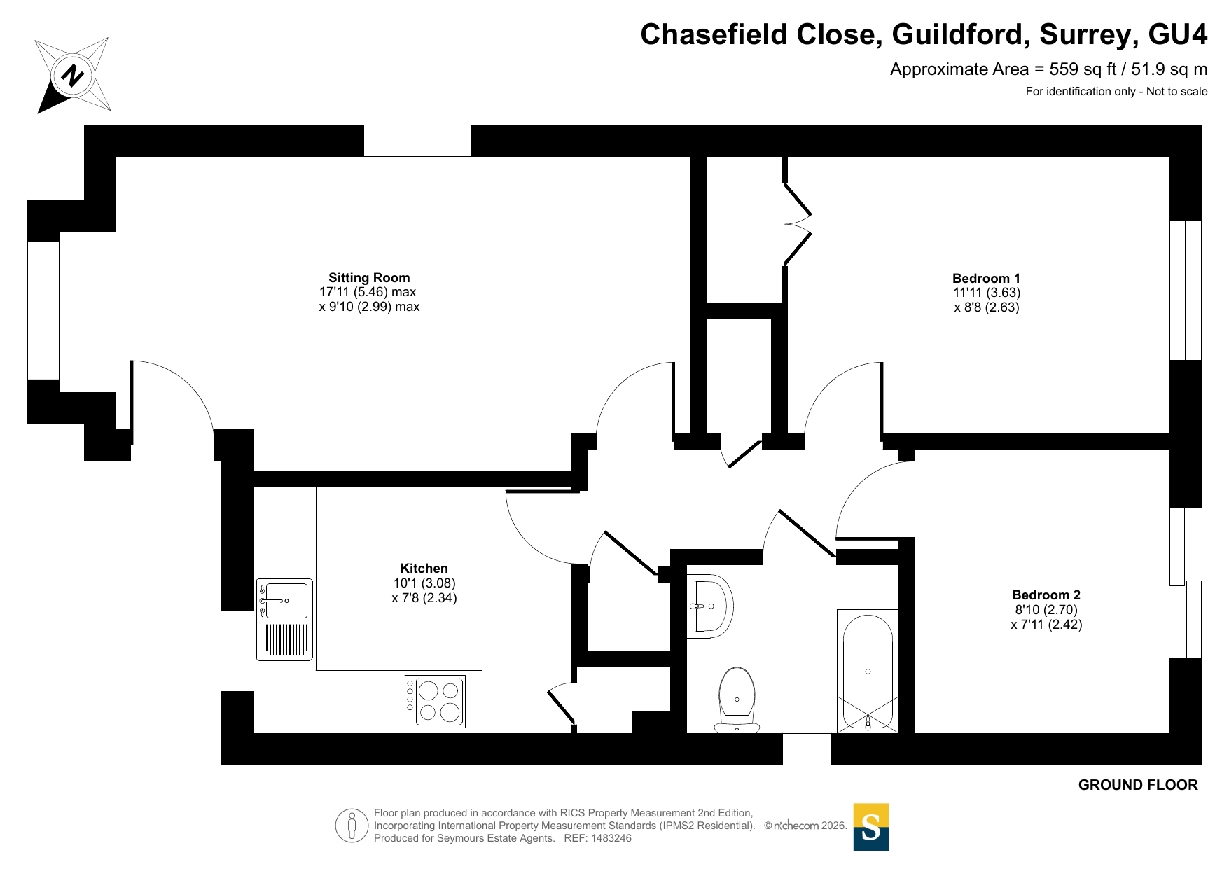 9, Chasefield Close, Surrey floorplan