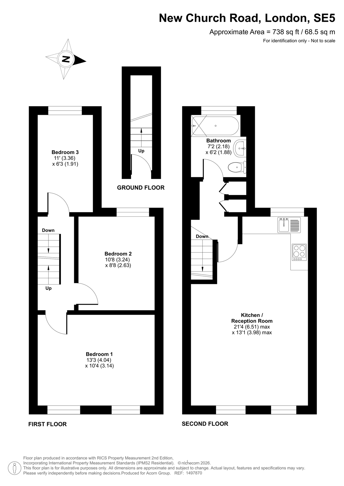 Flat B,, 11, New Church Road, London floorplan