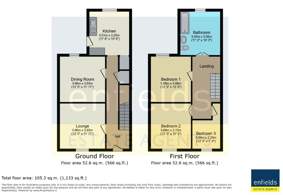 138, East Howe Lane, Bournemouth floorplan
