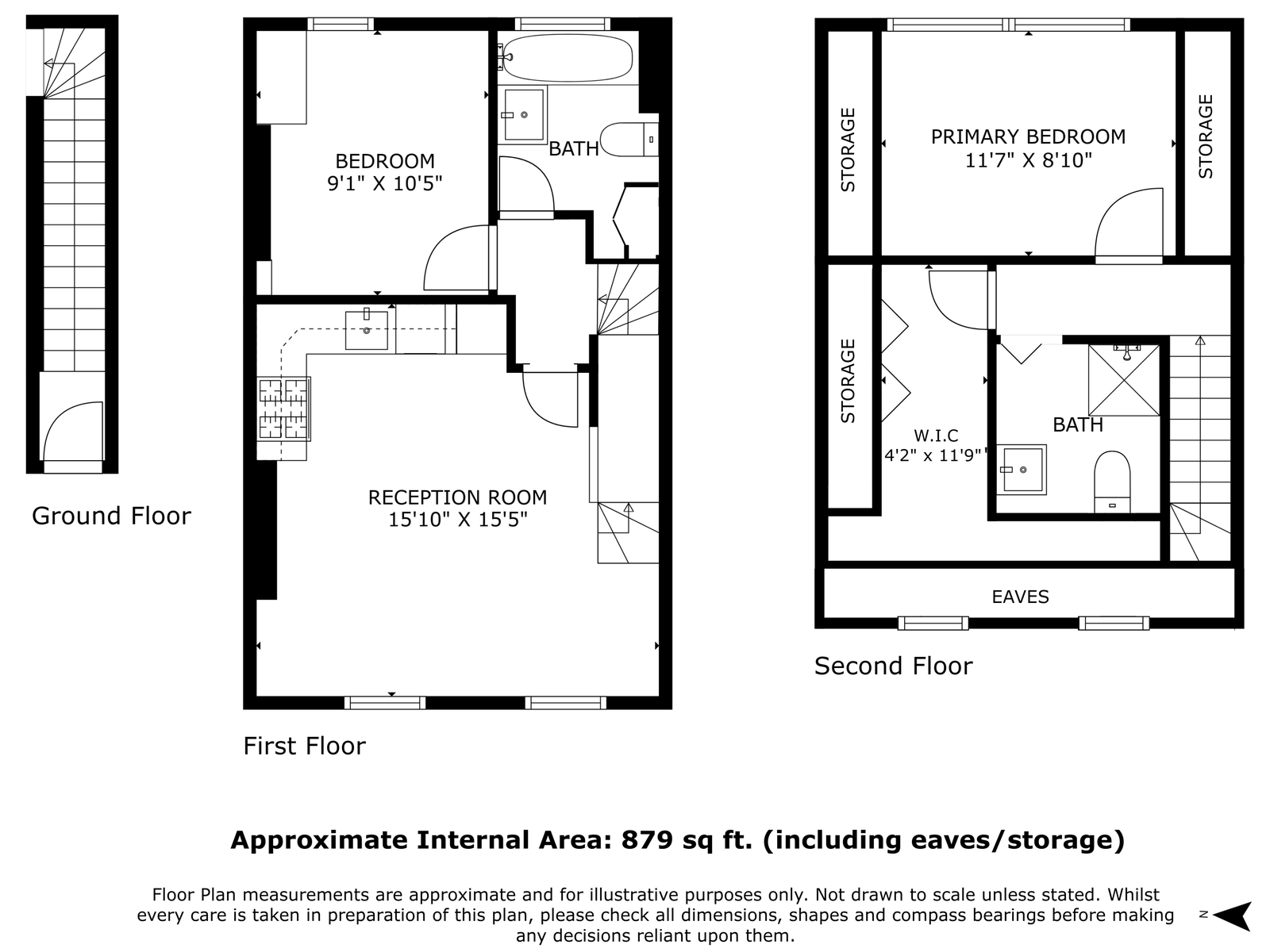 67,Flat A, Stowe Road, London floorplan