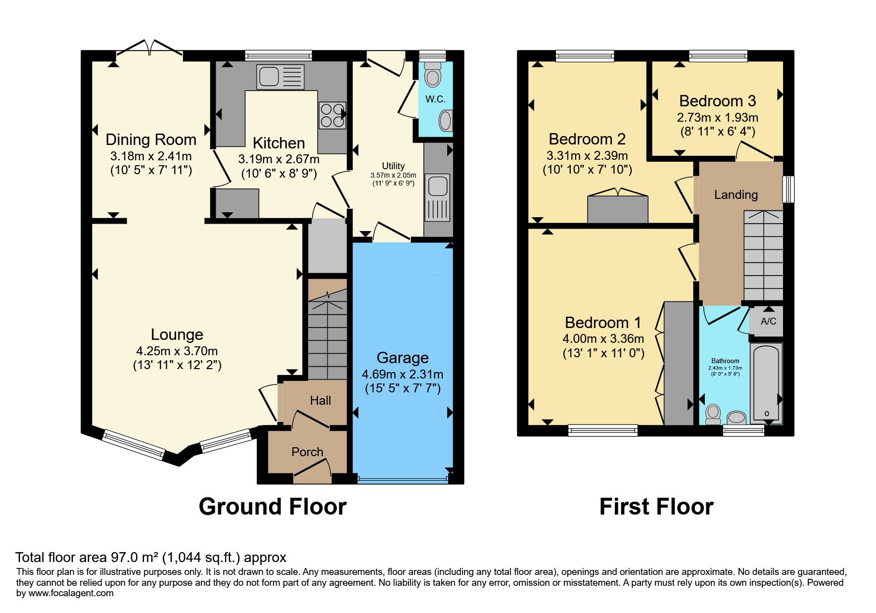 20, Beckbury Drive, Telford floorplan