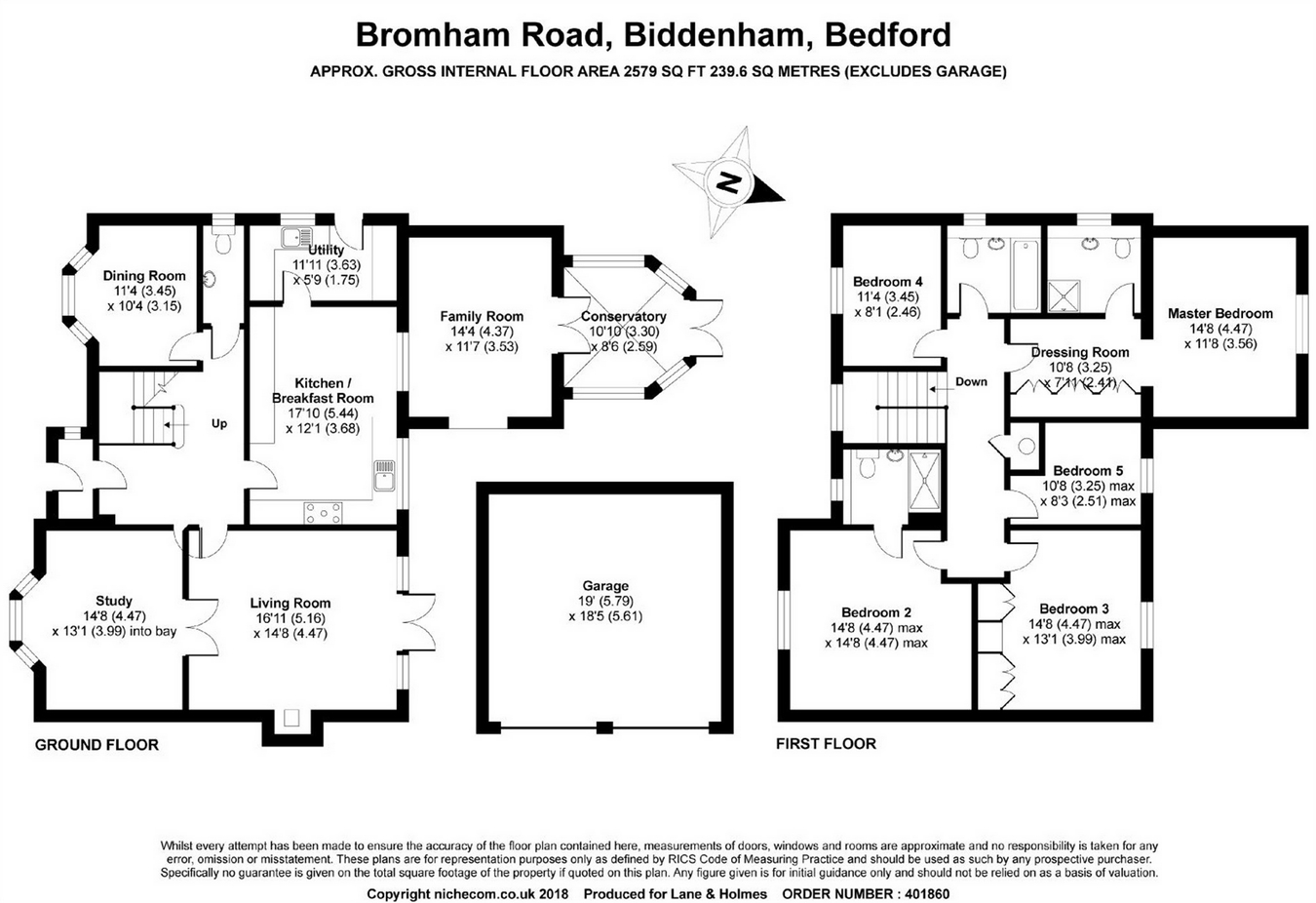 5 Bedrooms Detached house for sale in Bromham Road, Biddenham, Bedford MK40