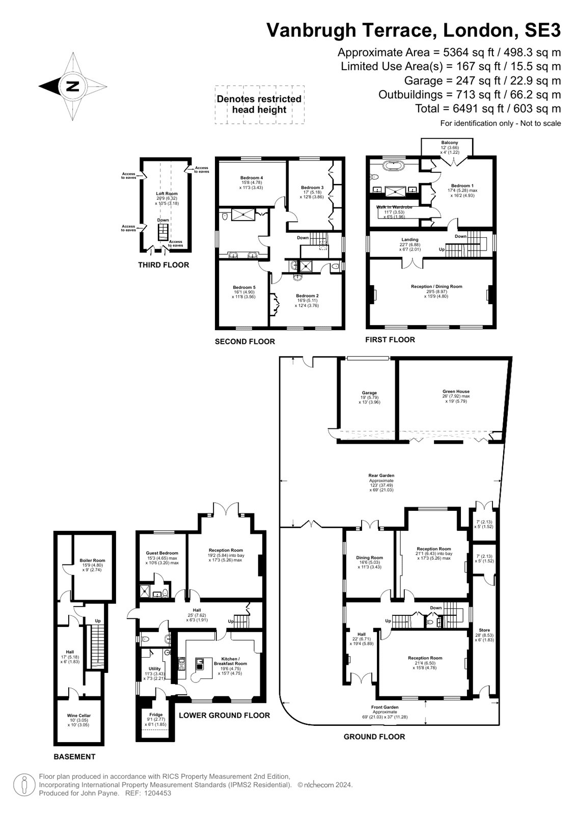 8, Vanbrugh Terrace, Blackheath floorplan