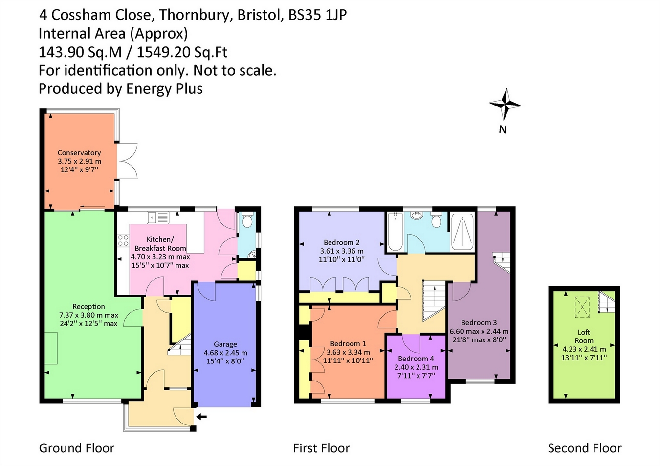 4 Bedrooms Semi-detached house for sale in Cossham Close, Thornbury, Bristol BS35