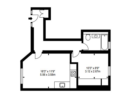 1 Bedrooms Flat to rent in King Street, London W6