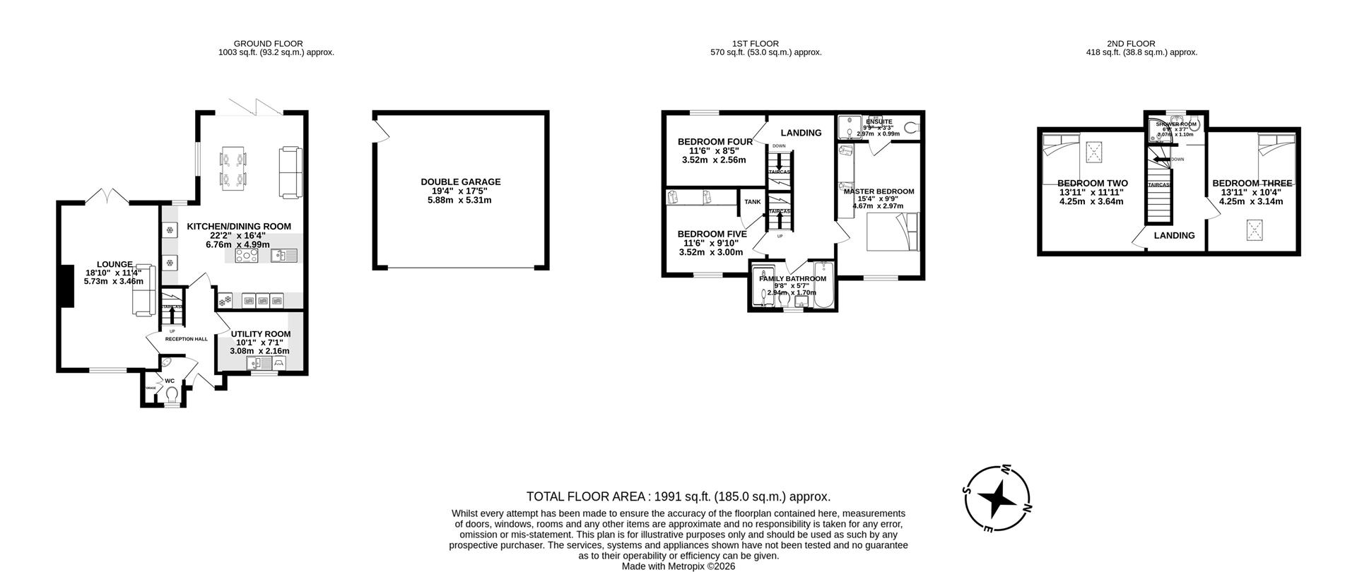 2, Shireburne Drive, Chorley floorplan