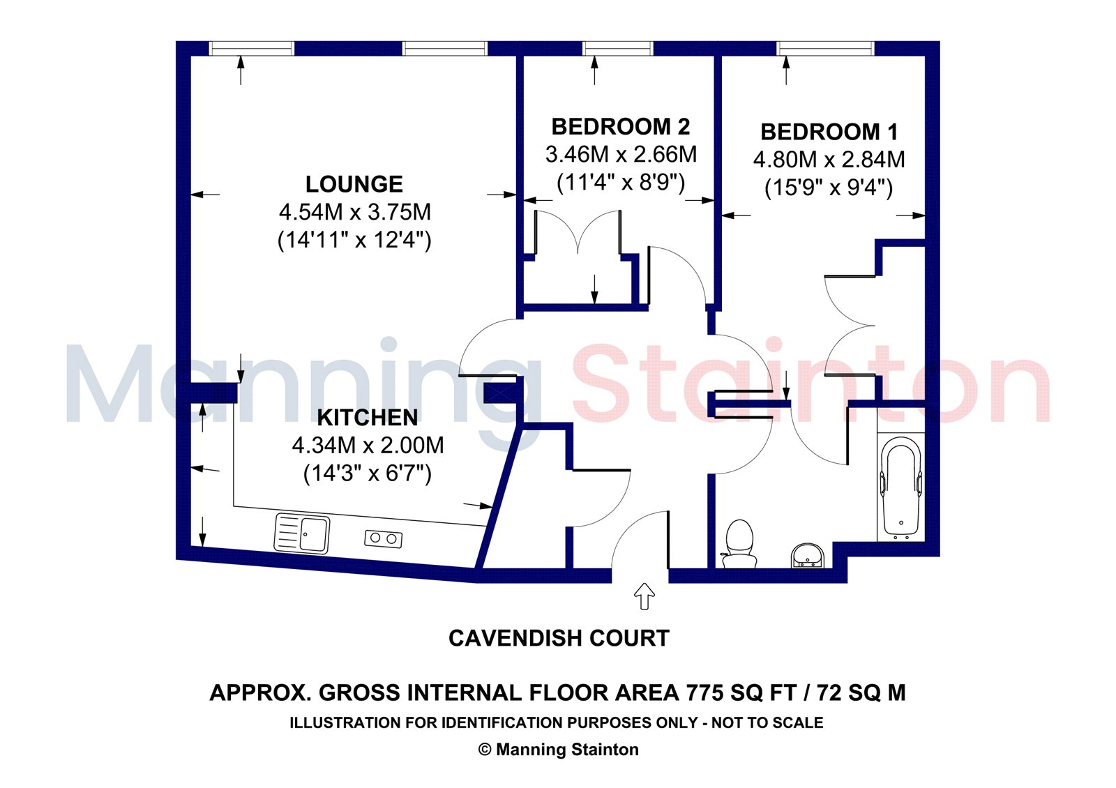 25, Cavendish Court, Bradford floorplan