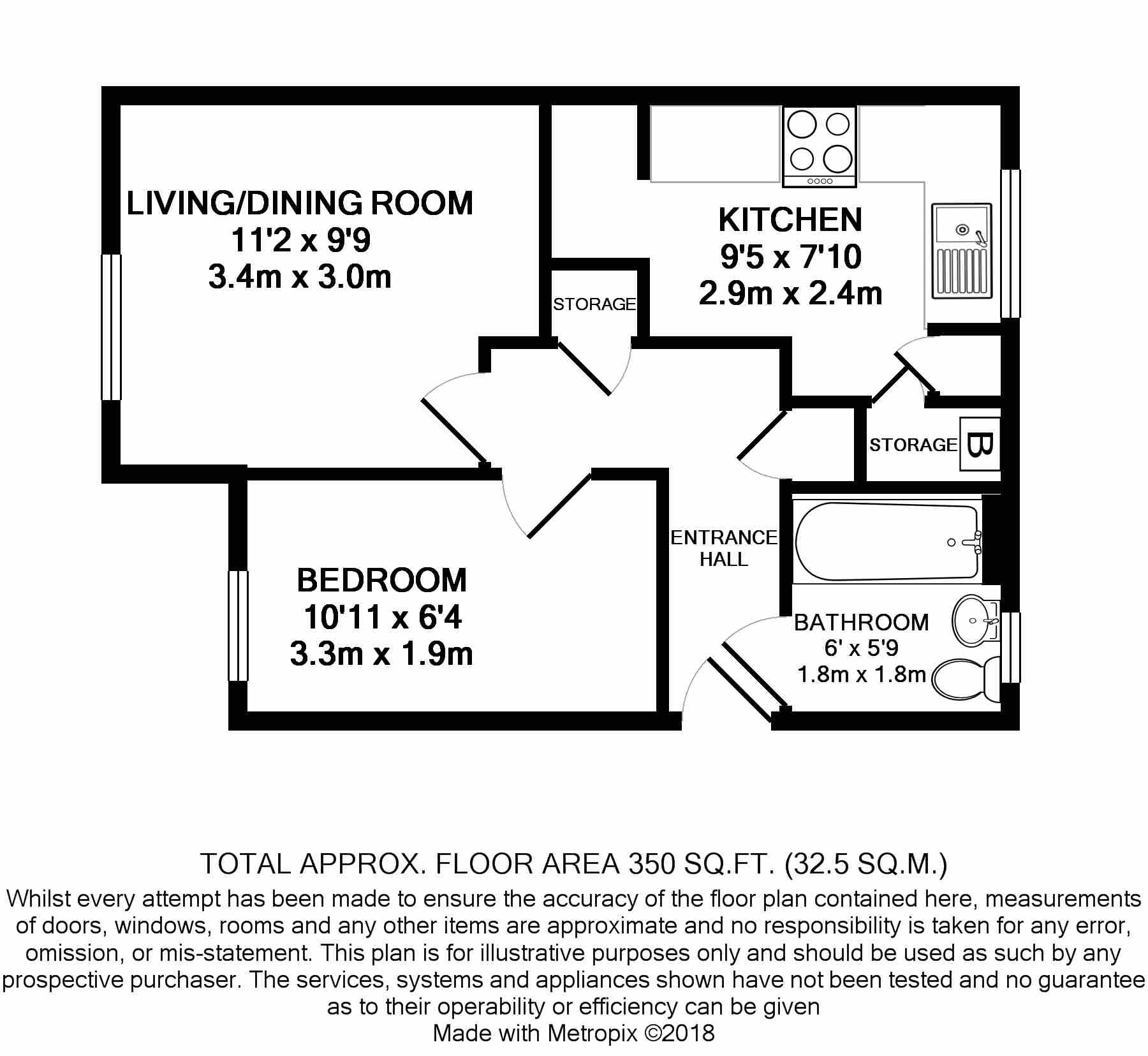 1 Bedrooms Flat to rent in Beaconsfield, Brookside TF3