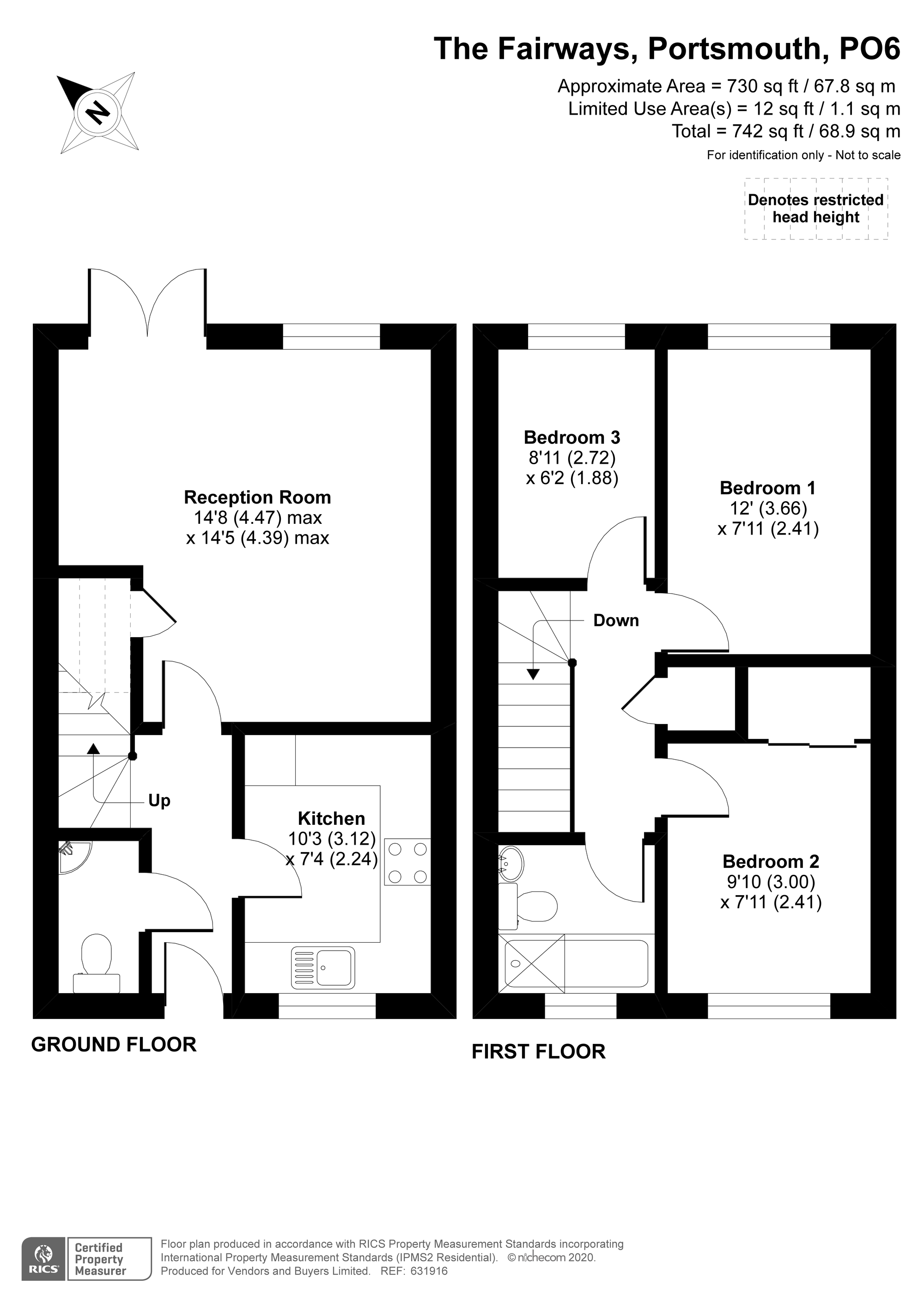 The Fairways, Farlington PO6, 3 bedroom terraced house for sale 55872686 PrimeLocation