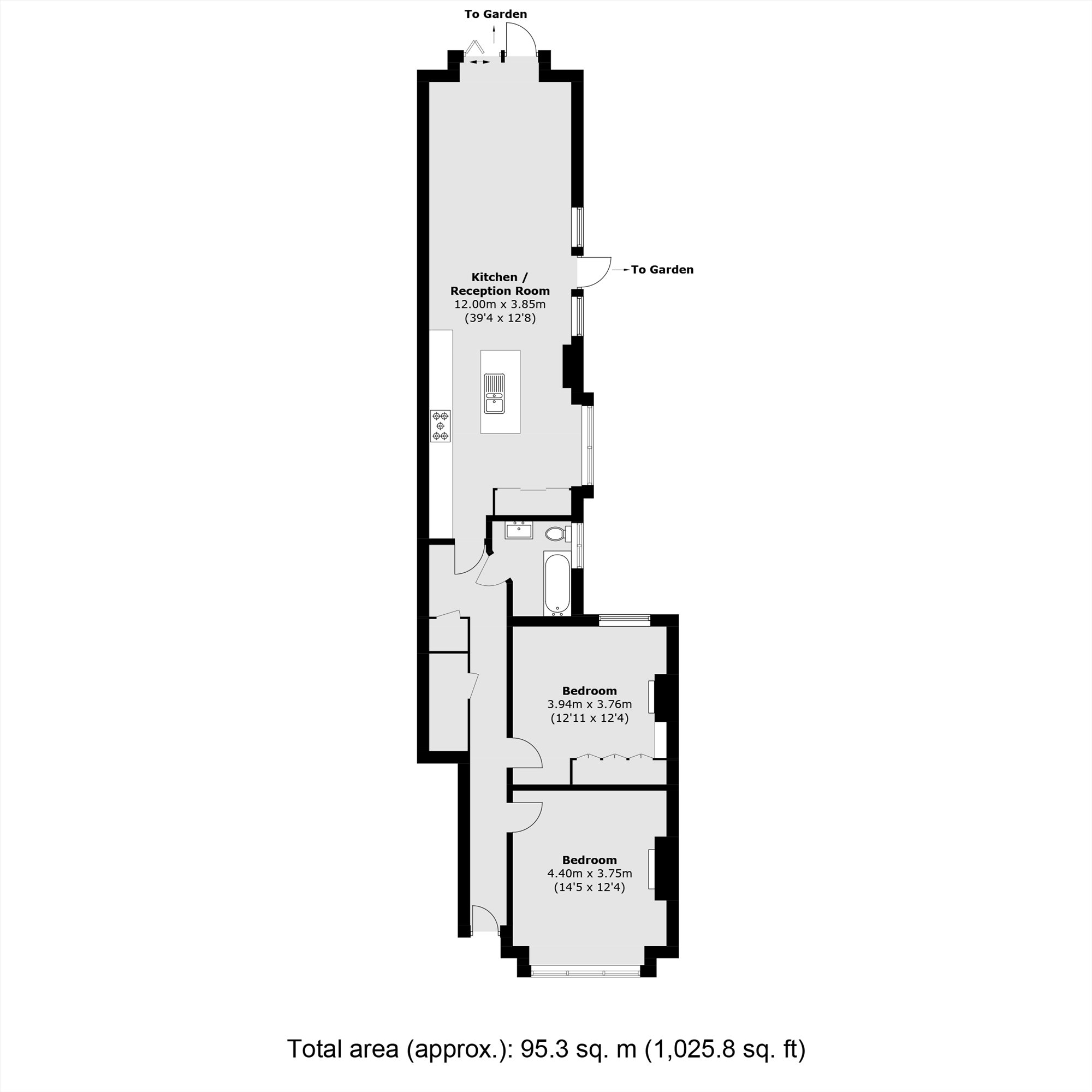 134, Weir Road, London floorplan