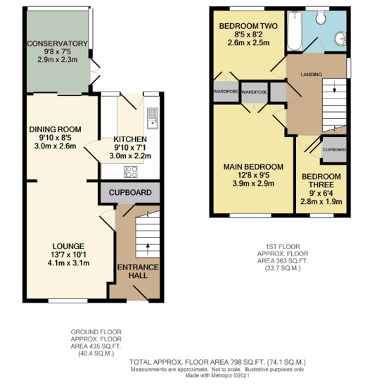 5, Hurst Close, Plymouth floorplan
