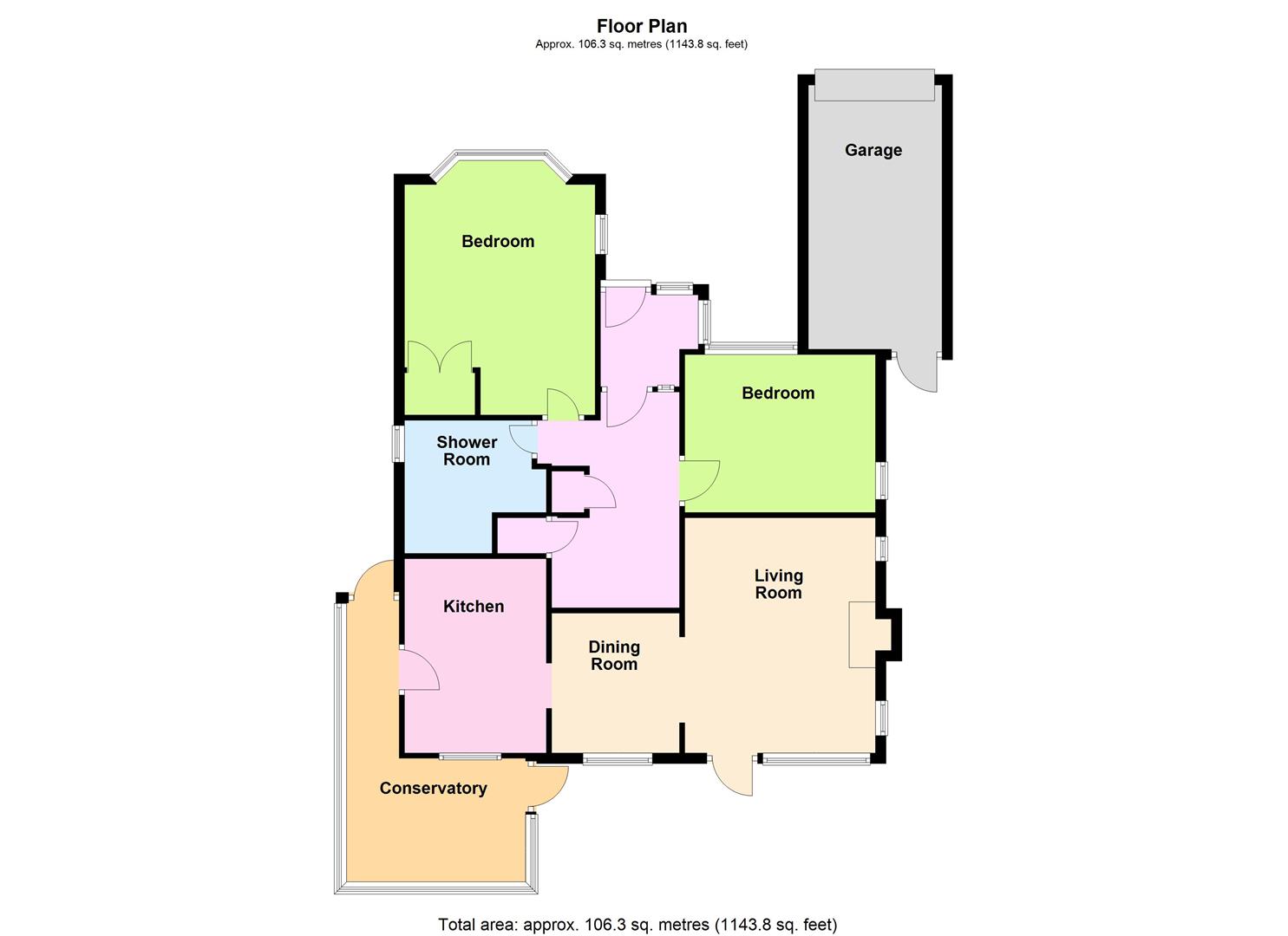 39, Chute Avenue, Worthing floorplan