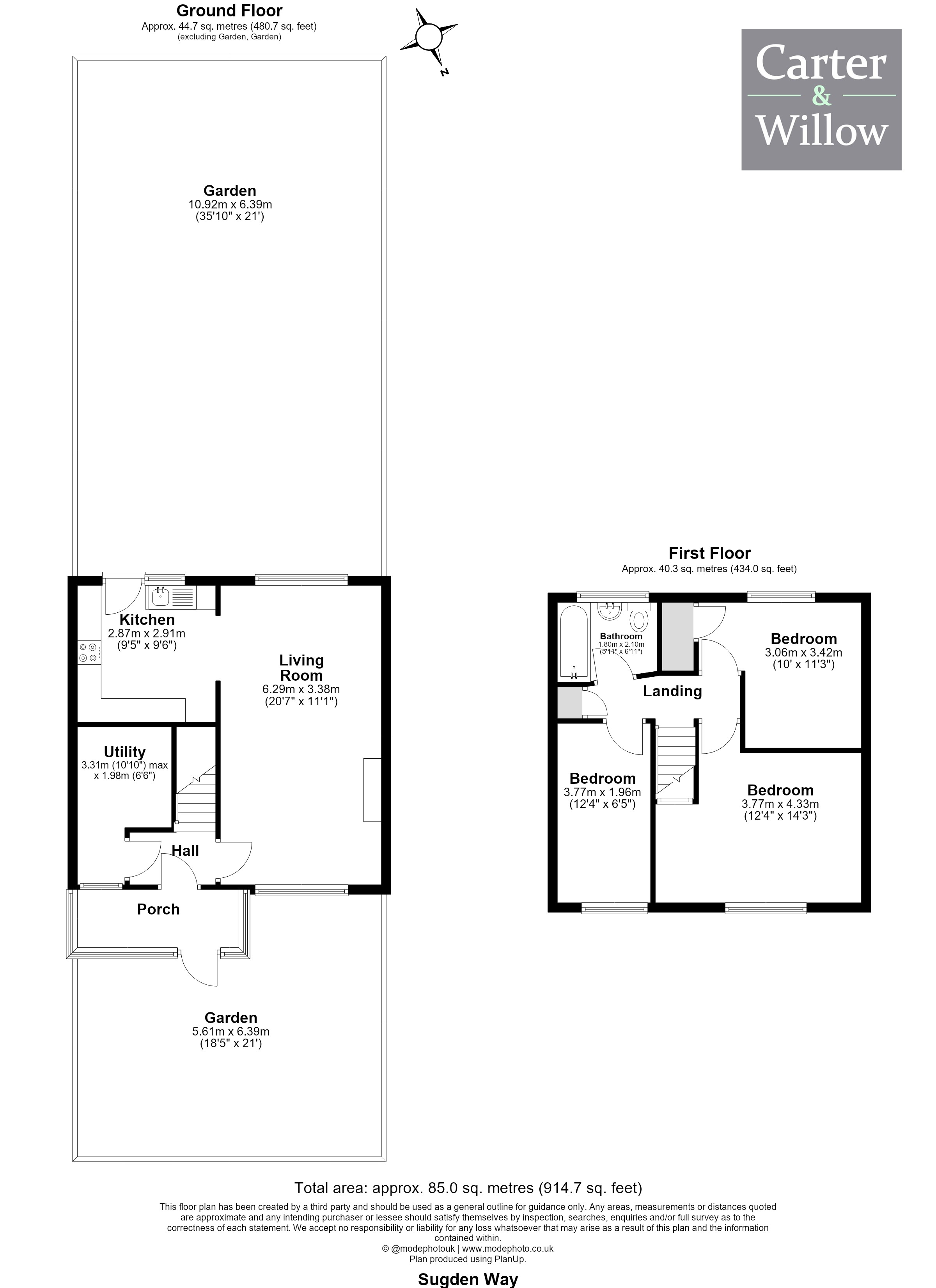 10, Sugden Way, Barking floorplan