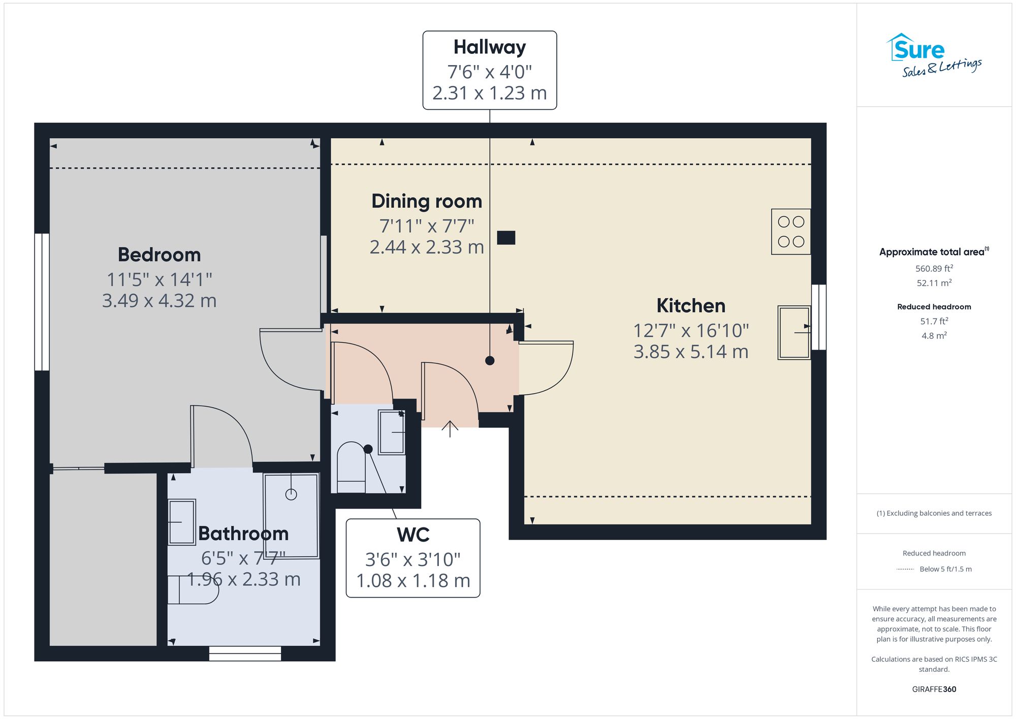 14 Castle Apts Station Road, Hatton, Derby floorplan