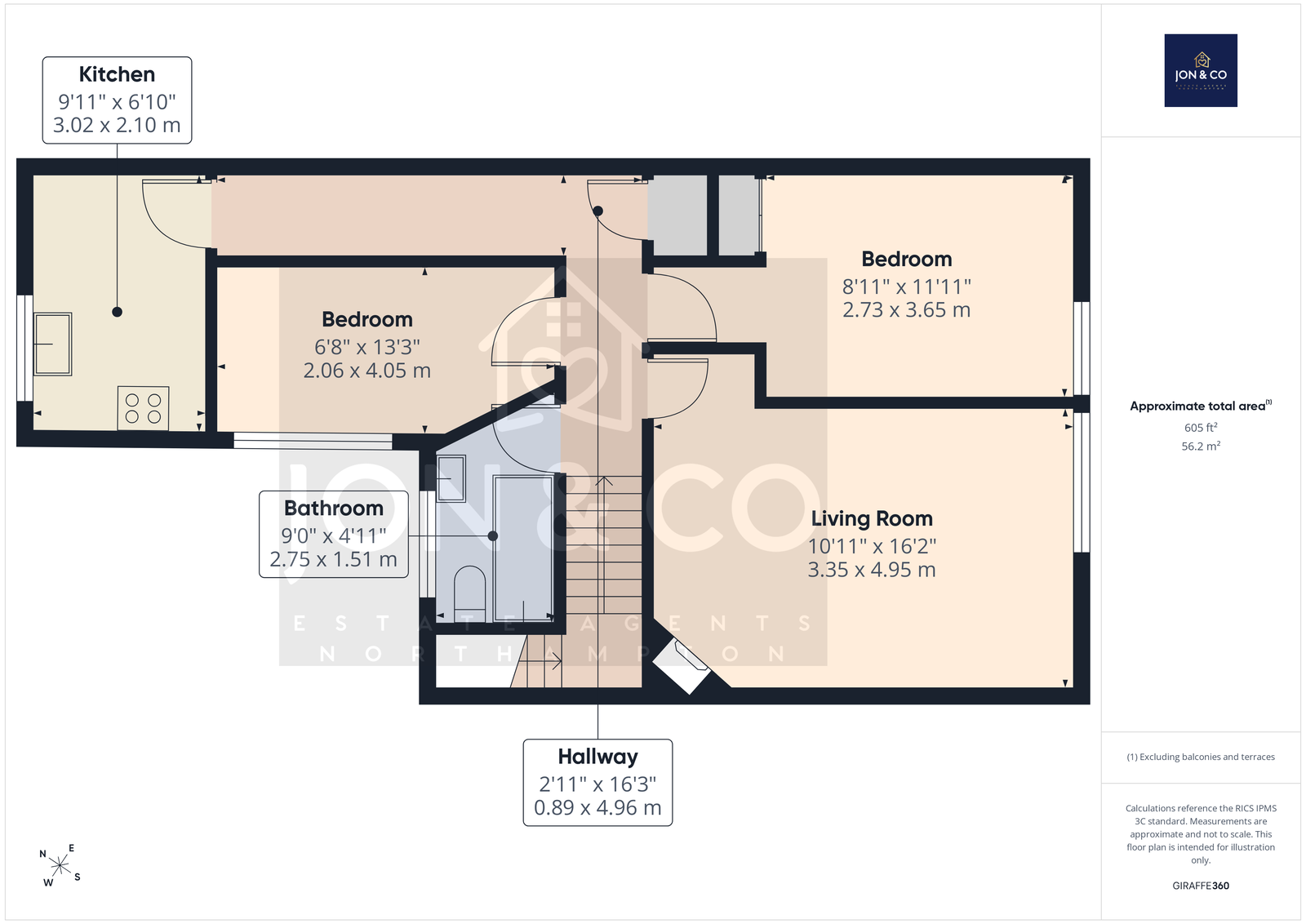 17 A,Flat 4 Charnwood Court, Charnwood Avenue, Northampton floorplan