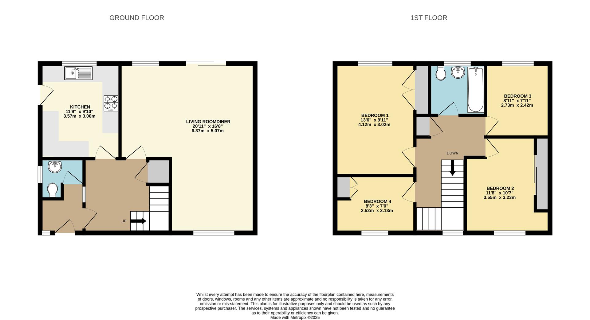 11, Collins Road, Exeter floorplan