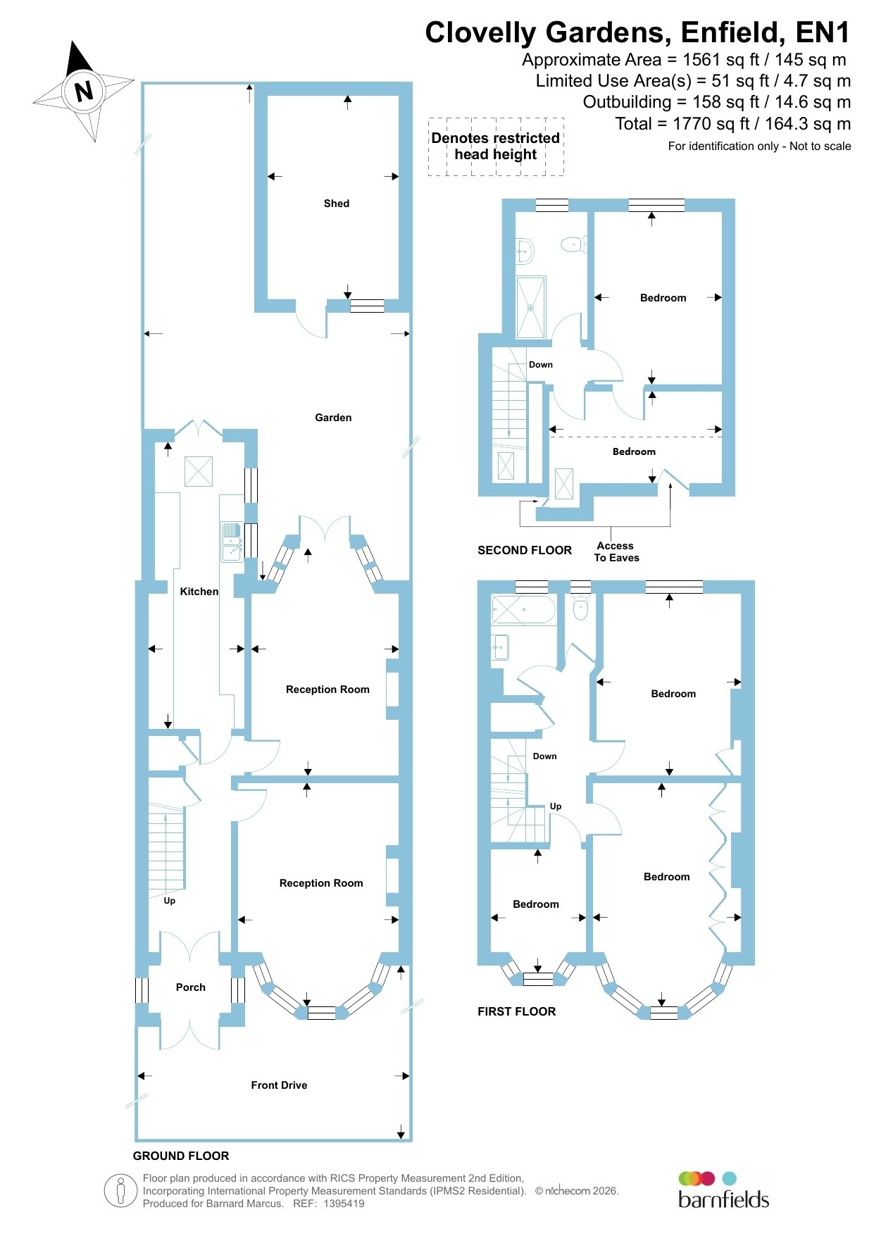 11, Clovelly Gardens, Enfield floorplan