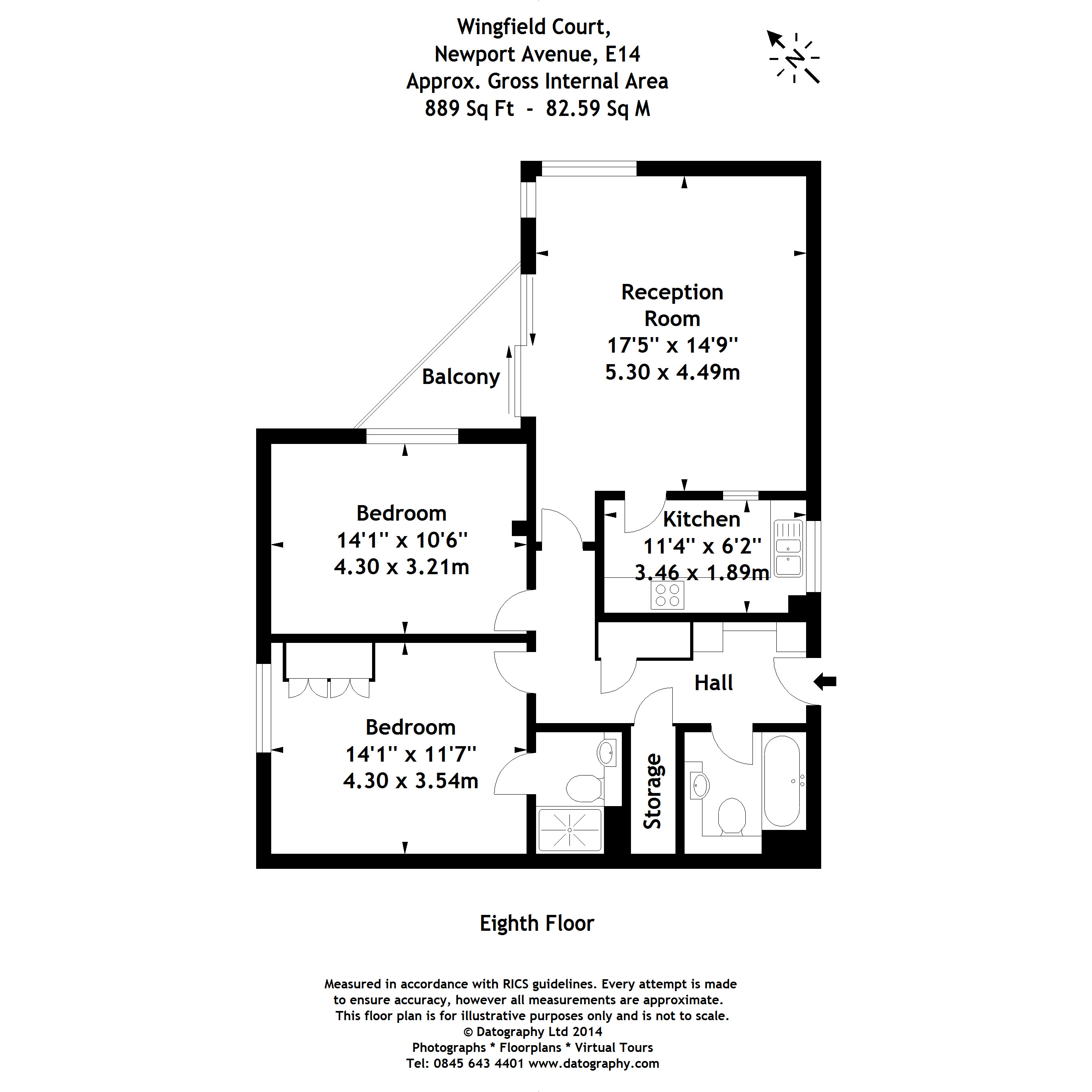 2 Bedrooms Flat to rent in Wingfield Court, Newport Avenue, Canary Wharf E14