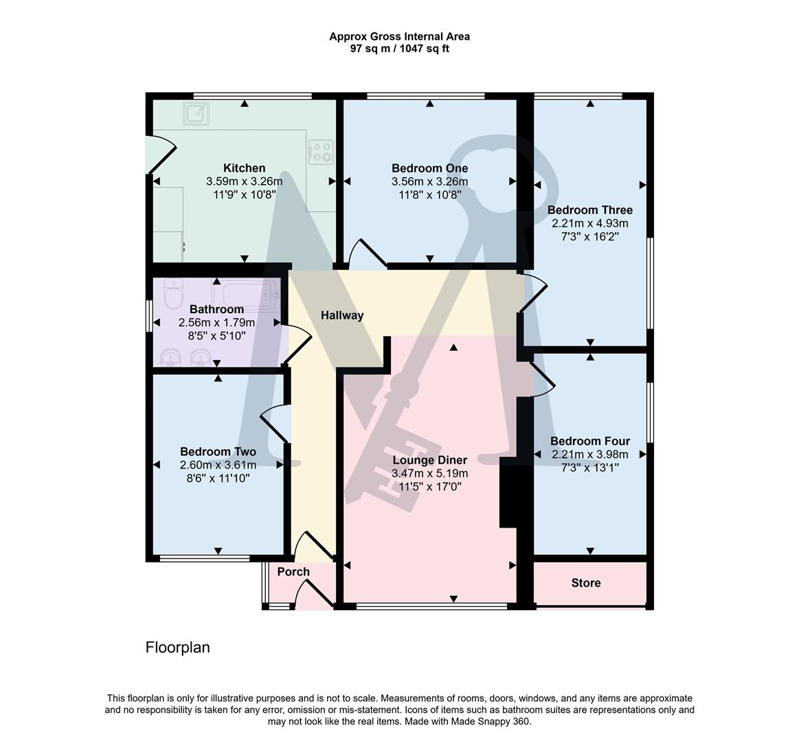 32, Launceston Drive, Coalville floorplan