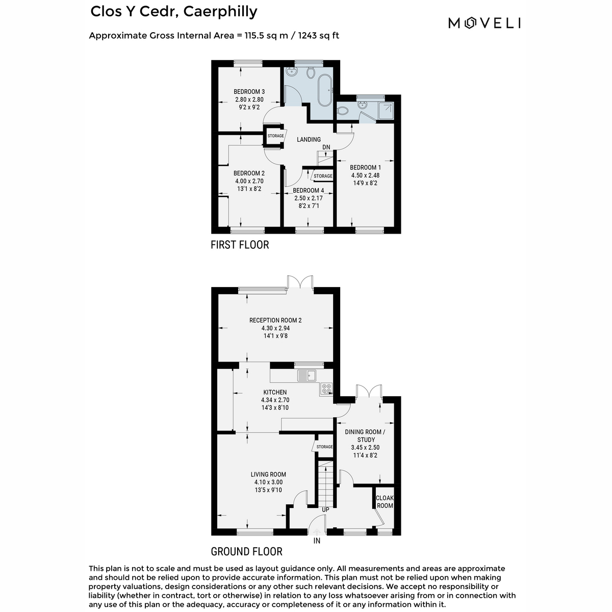 15, Clos Y Cedr, Caerphilly floorplan