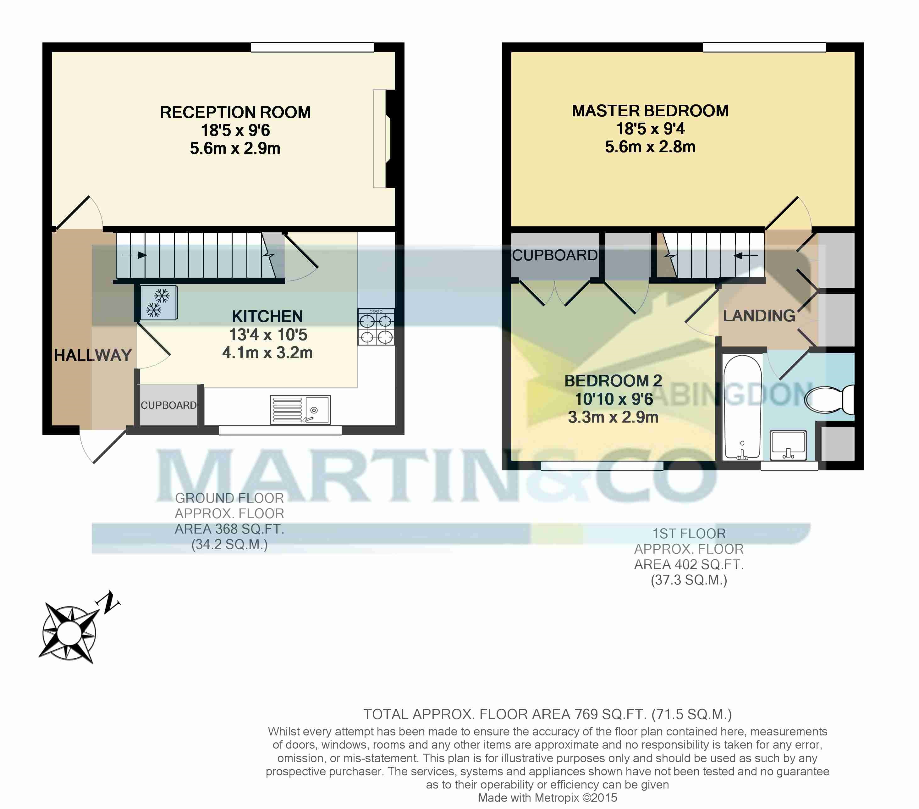 2 Bedrooms Maisonette to rent in Parsons Mead, Abingdon OX14