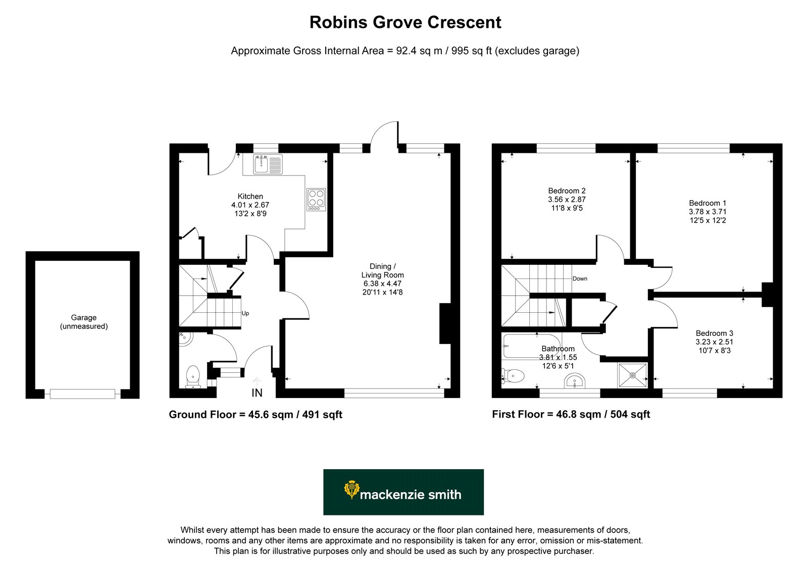 Robins Grove Crescent, Hampshire floorplan