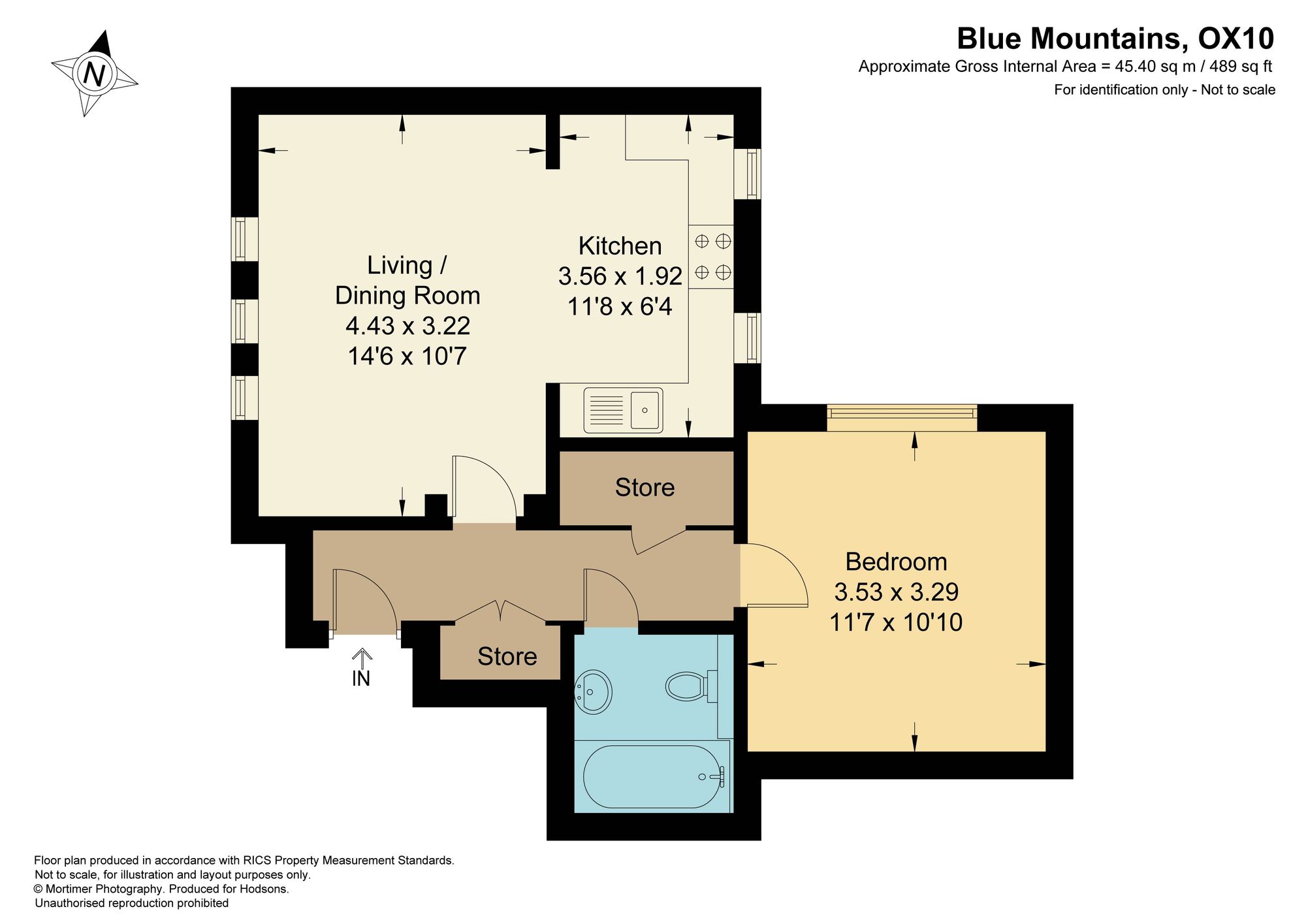 Flat 1, 3 Blue Mountains, Wallingford floorplan