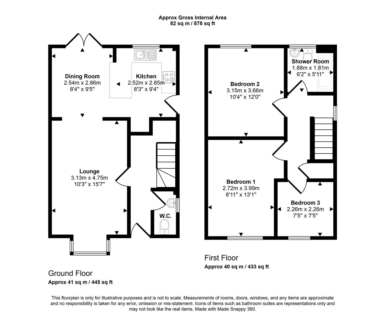 8, Two Penny Hay Close, Pembroke floorplan