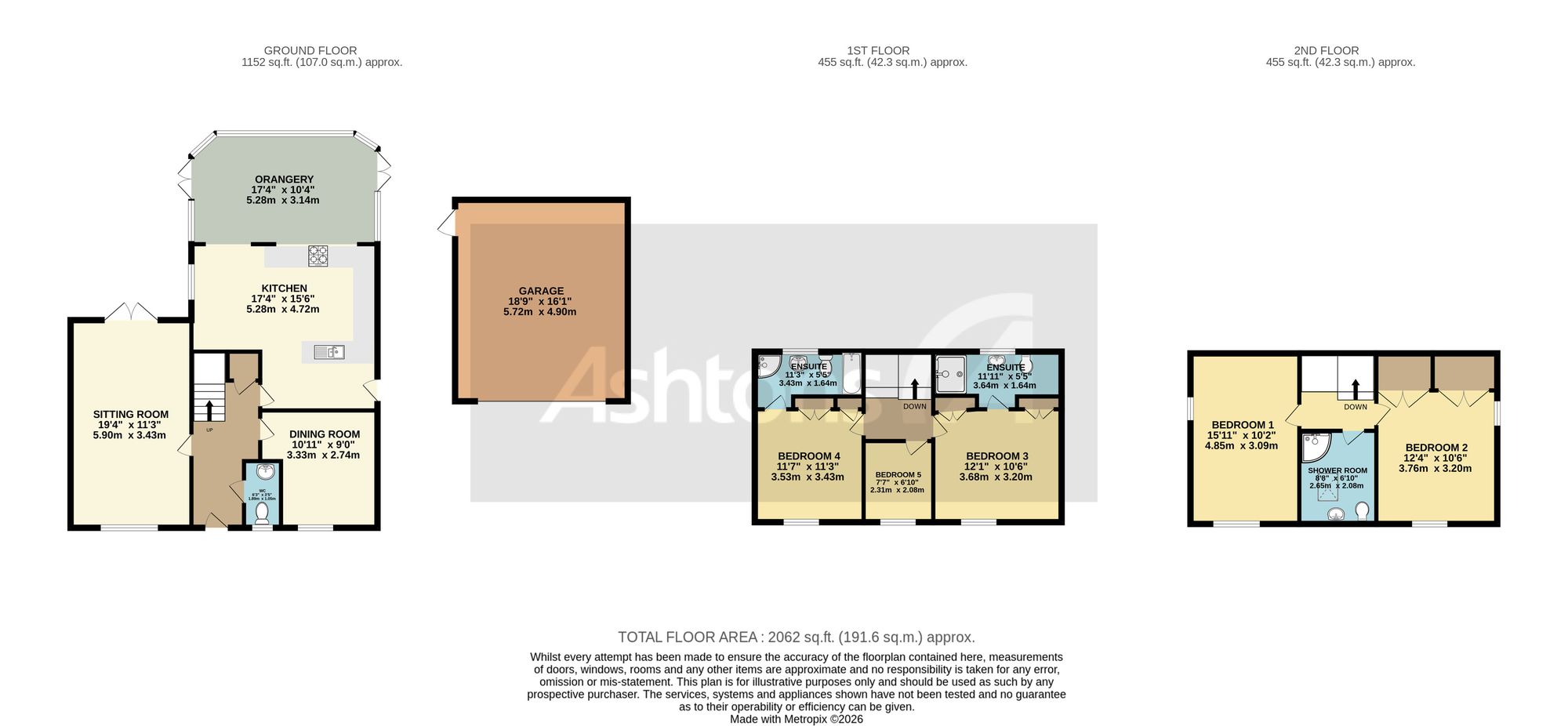 11 Chesterton Drive, Warrington floorplan
