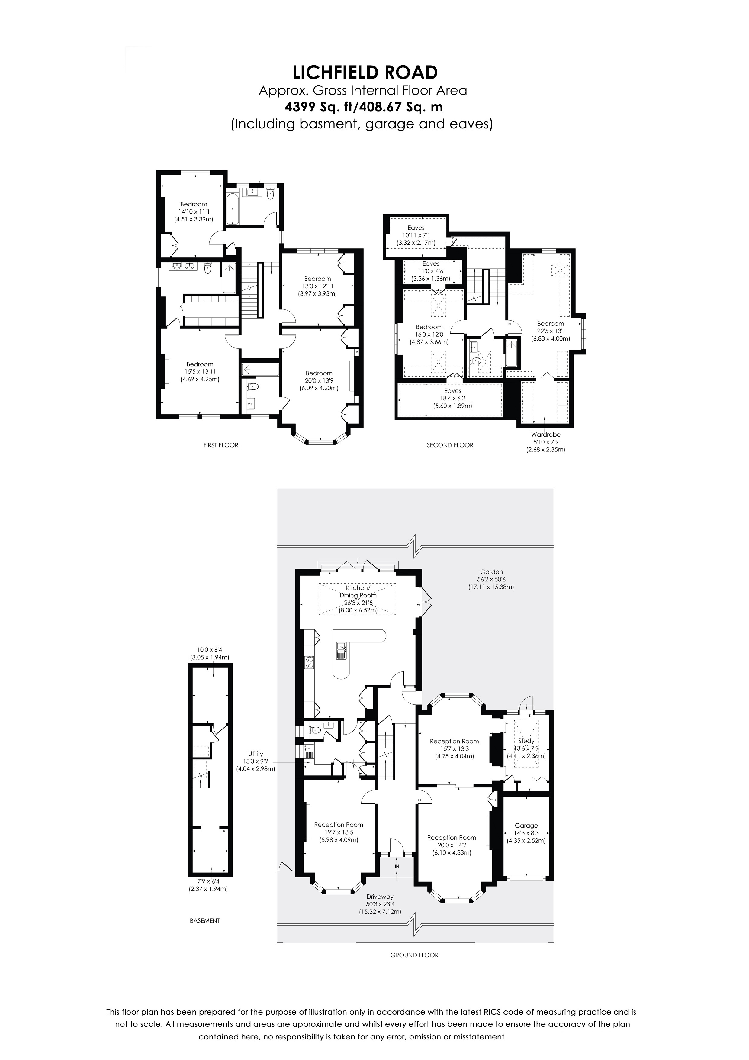 17, Lichfield Road, Surrey floorplan