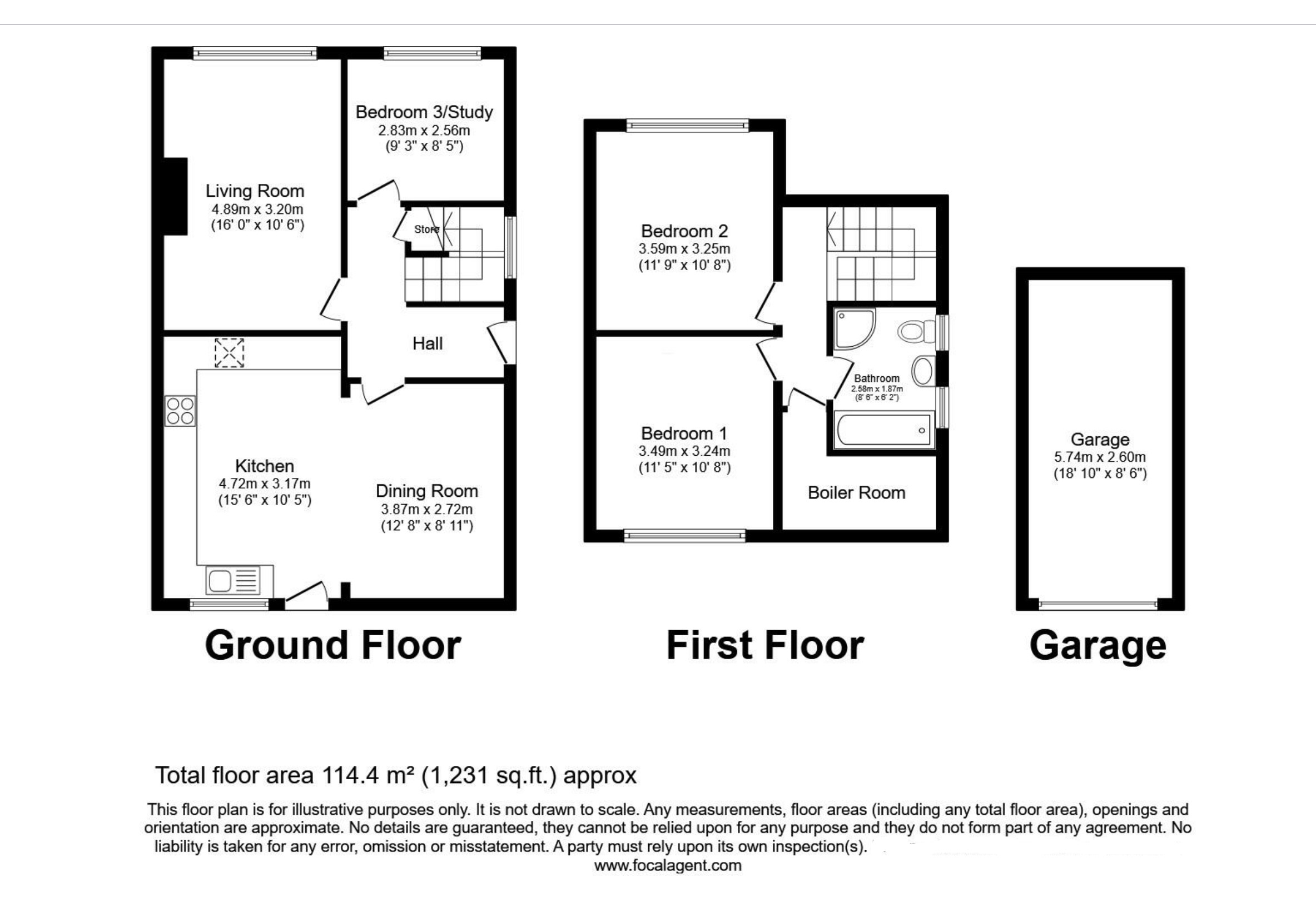 21, Maes Onnen, Rhuddlan floorplan