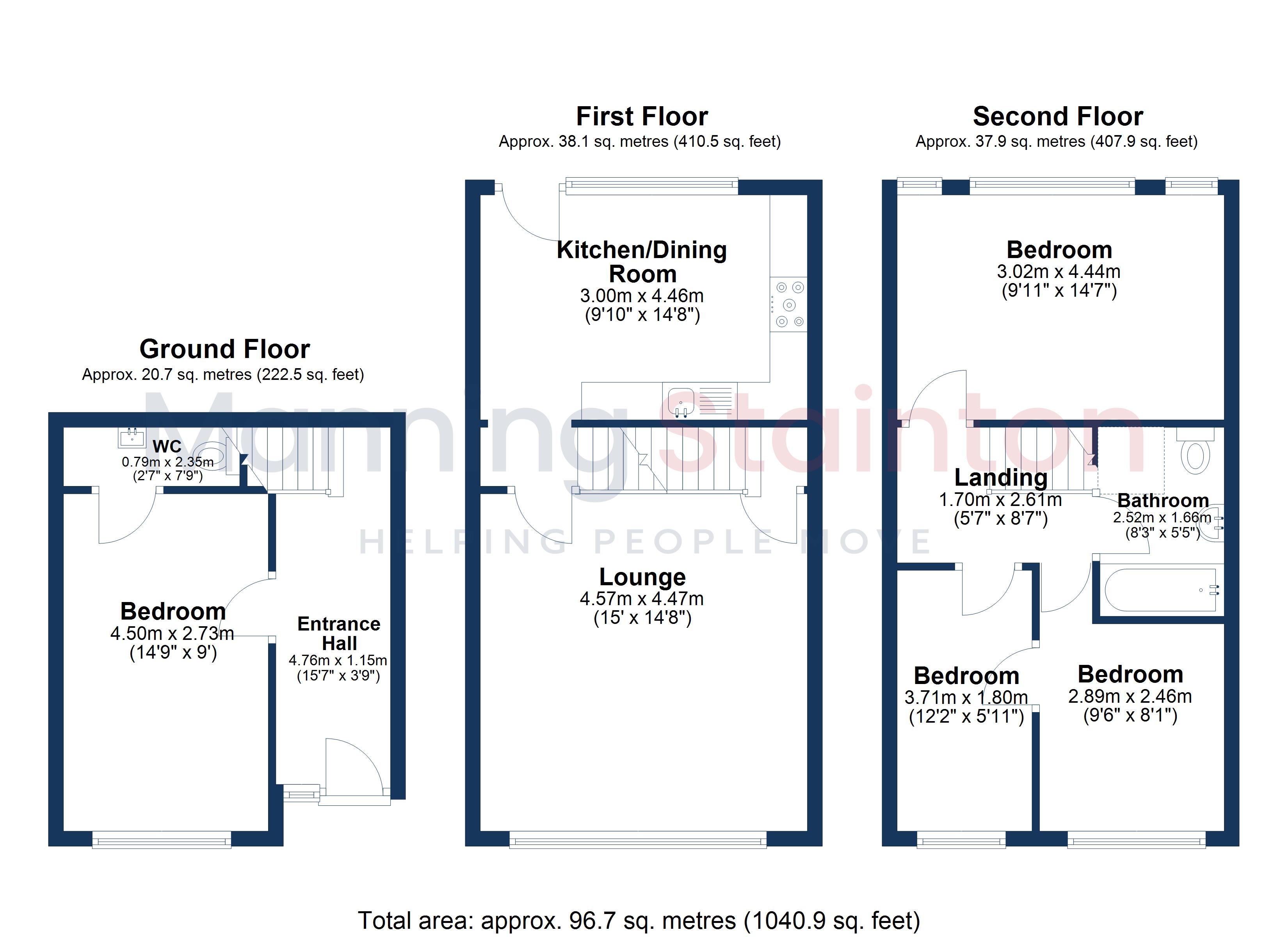 3, Brackenwood Close, Leeds floorplan