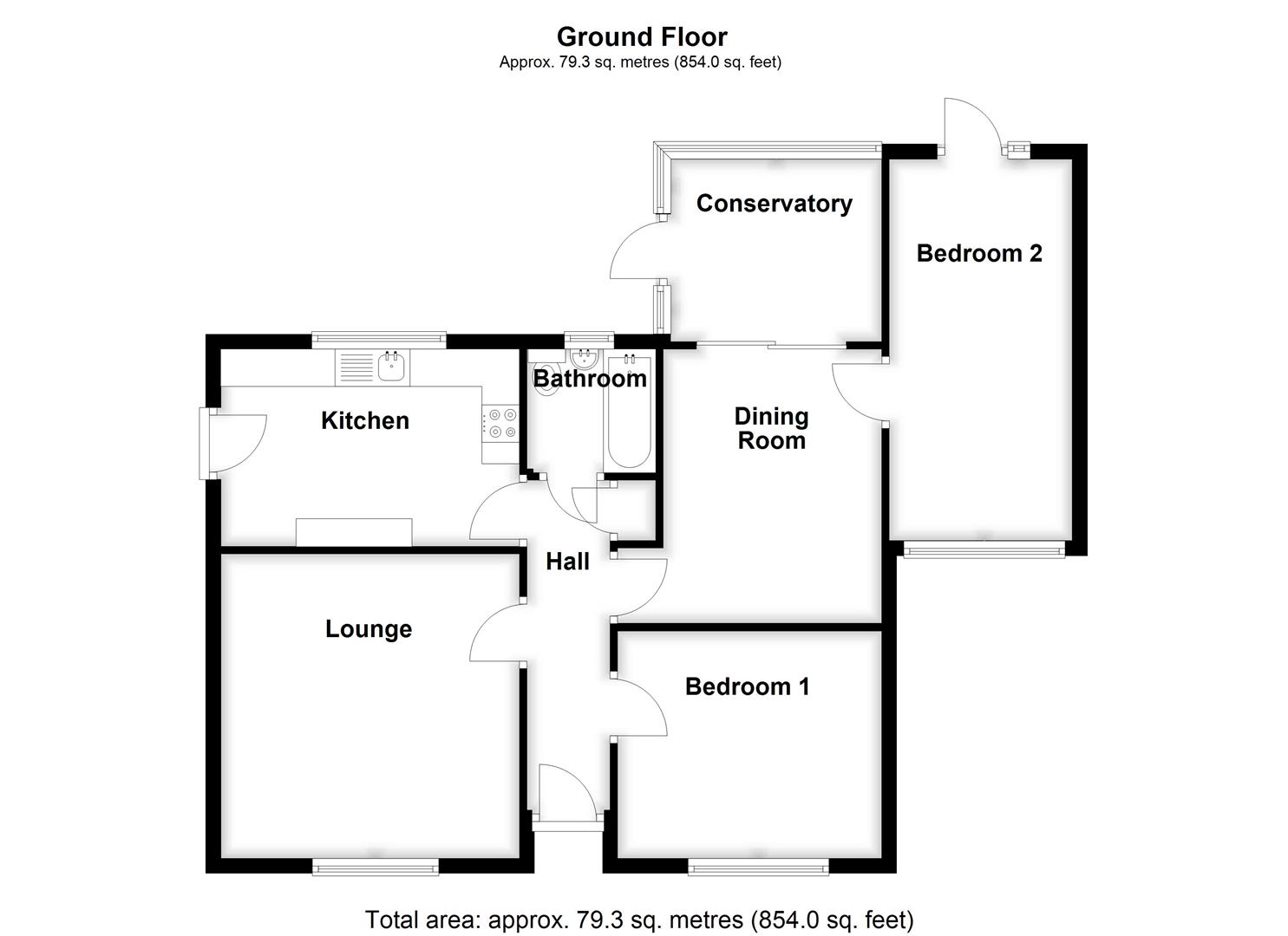 13, Saxon Close, Spalding floorplan