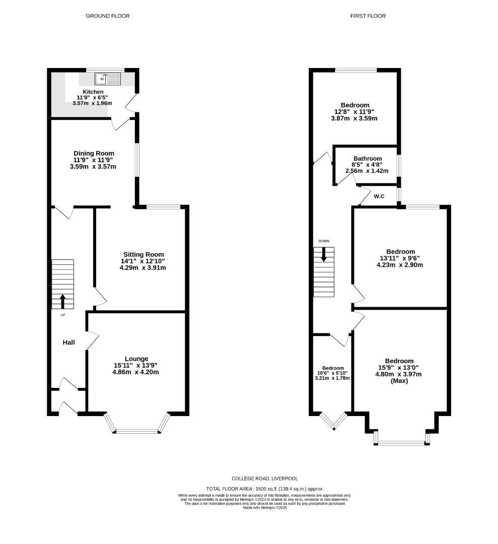 9, College Road, Liverpool floorplan