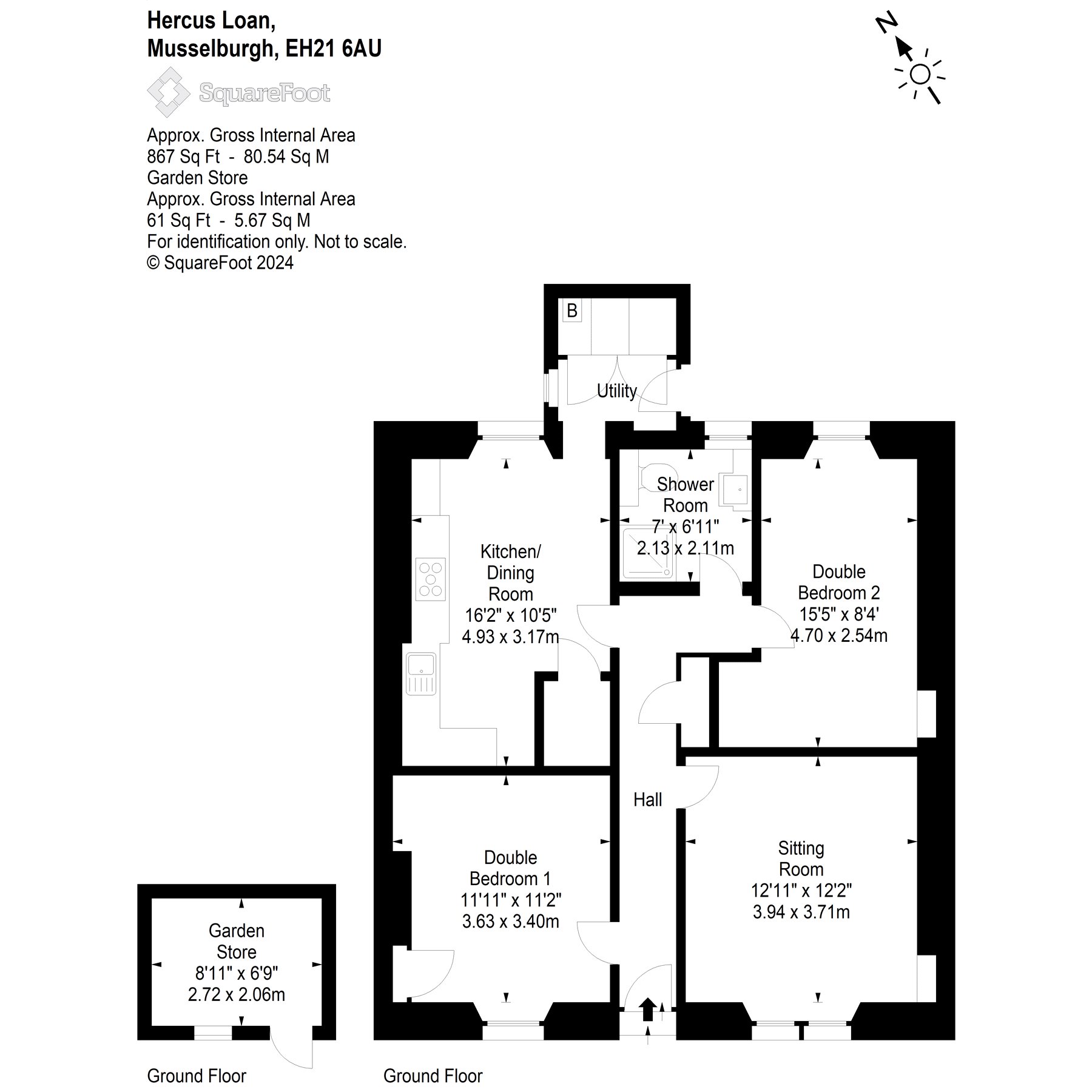 2 bed flat for sale in Hercus Loan, Musselburgh, East Lothian EH21
