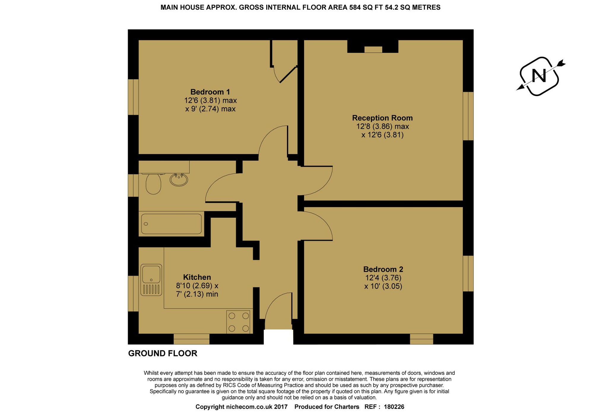 2 Bedrooms Bungalow to rent in Mitford Road, Alresford, Hampshire SO24