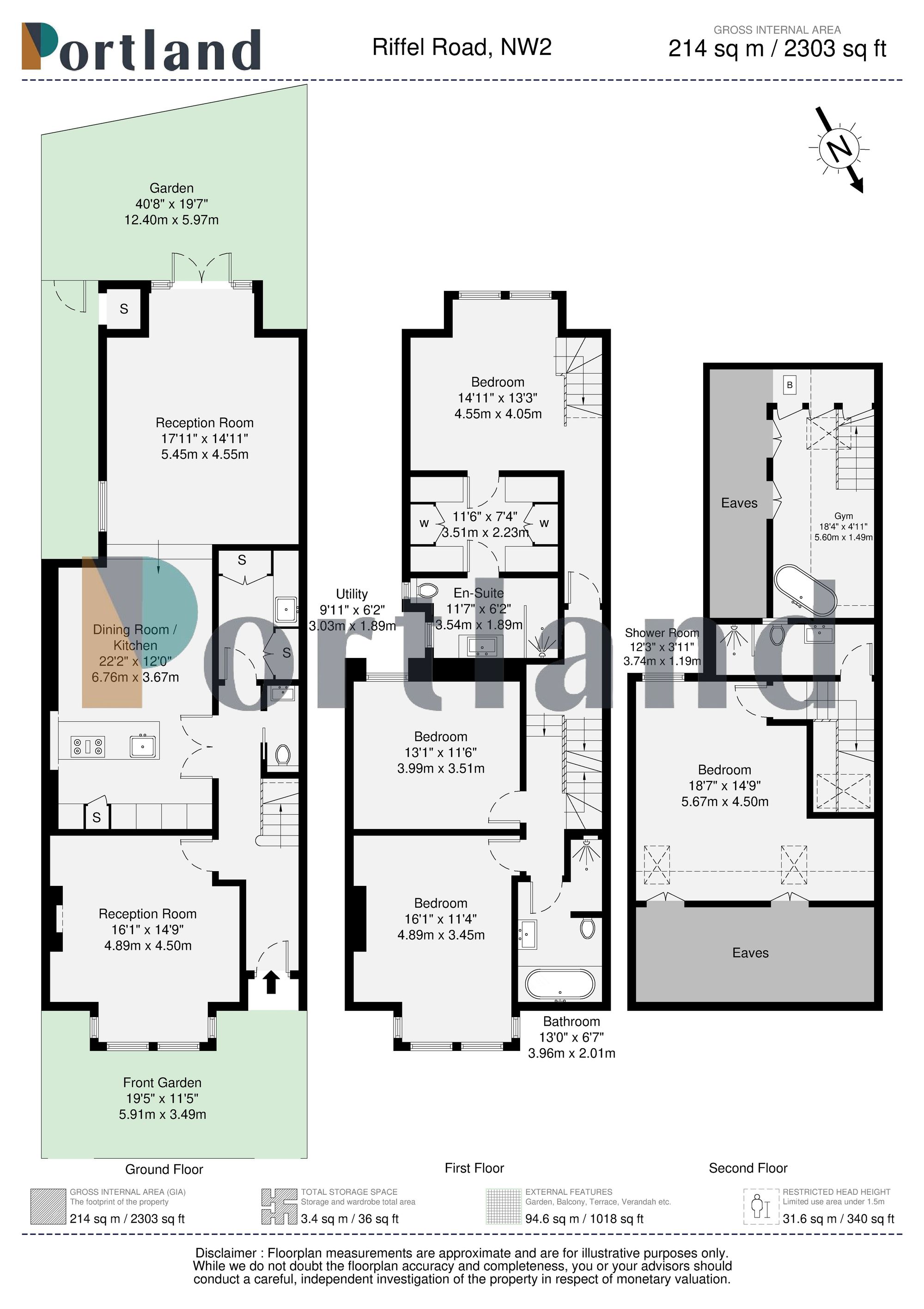 3 Riffel Road, London floorplan