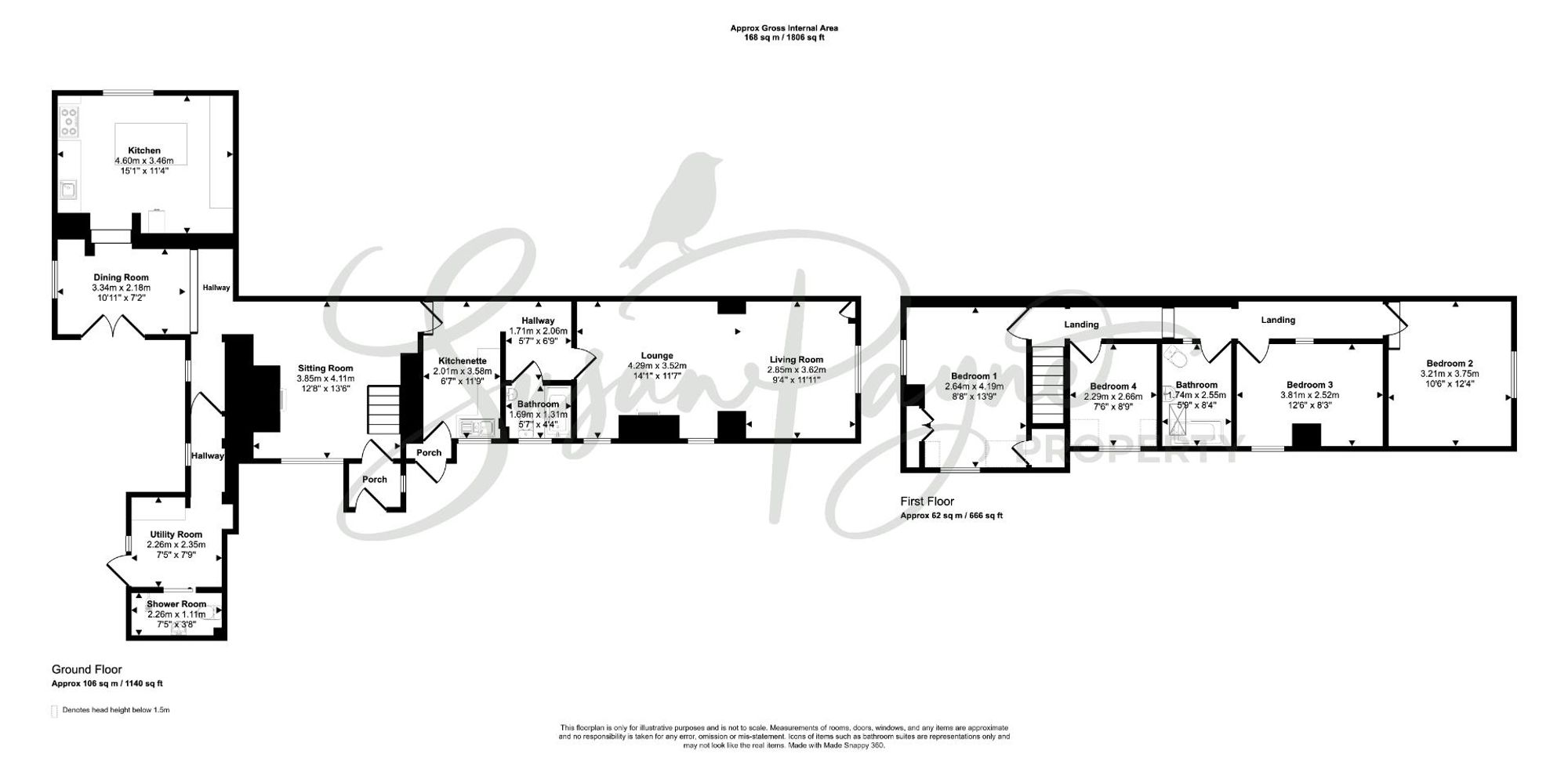 The Old Post Office Wellow Top Road, Yarmouth floorplan