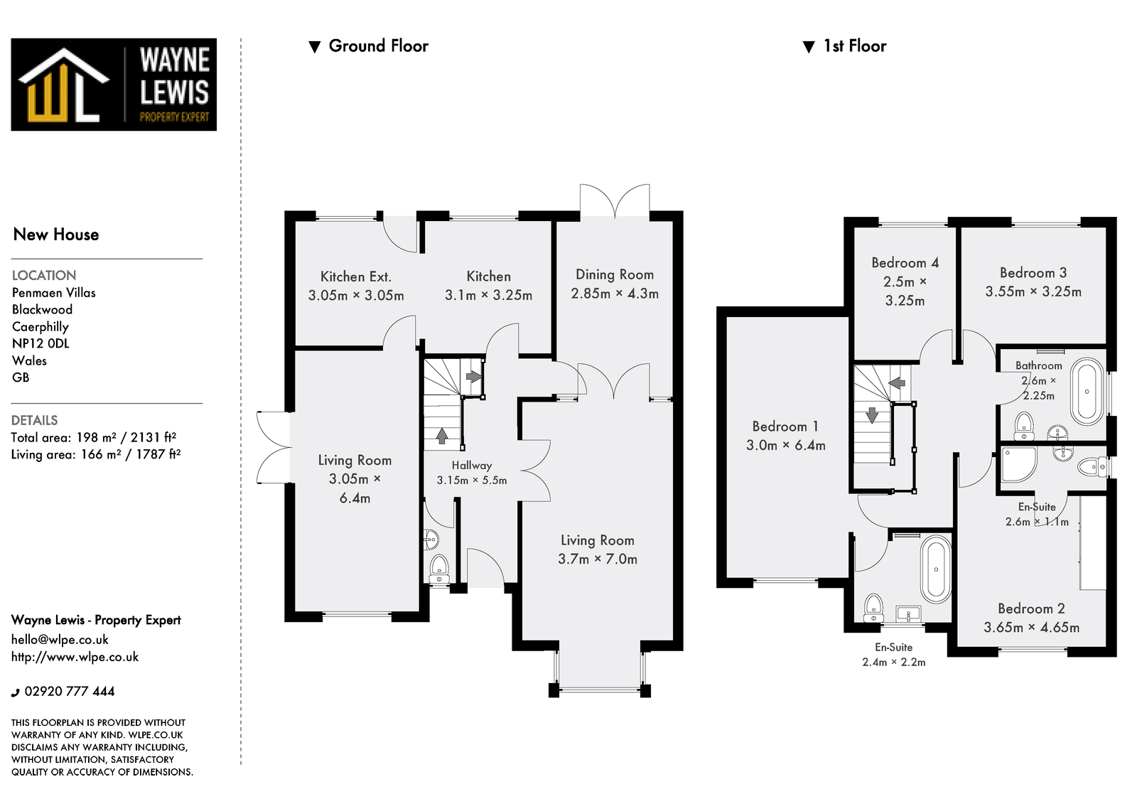 Penmaen Villas,New House, Blackwood floorplan