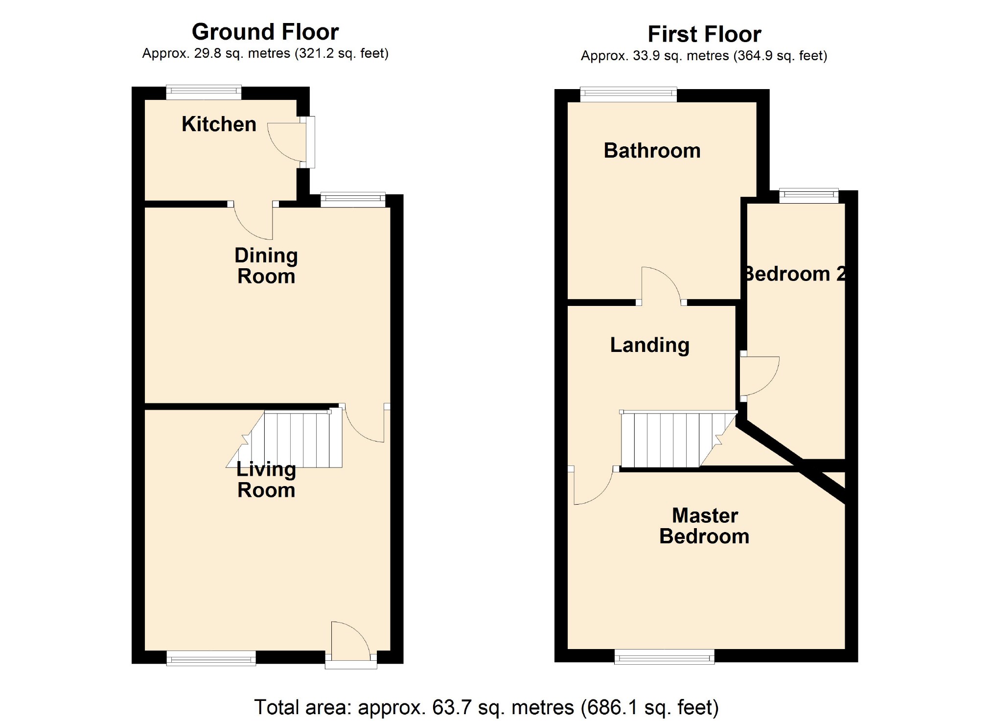 2 Bedrooms Terraced house for sale in Vernon Road, Bredbury, Stockport SK6