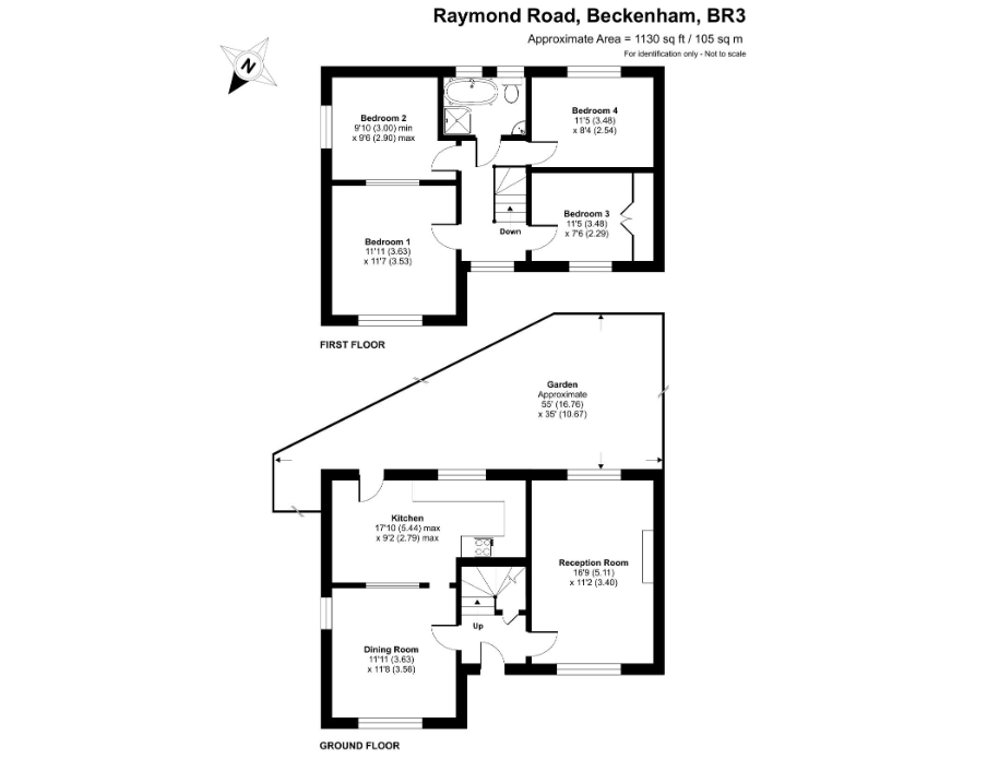 1, Raymond Road, Beckenham floorplan