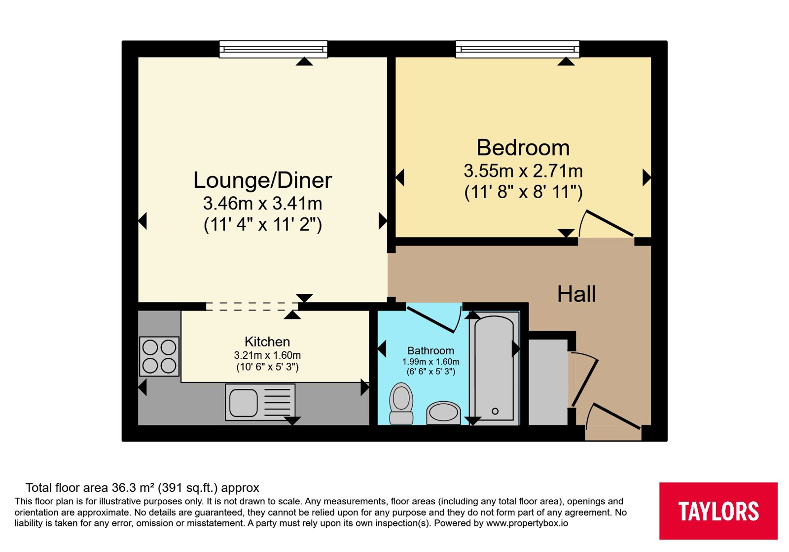 15, Rectory Court, Sandy floorplan