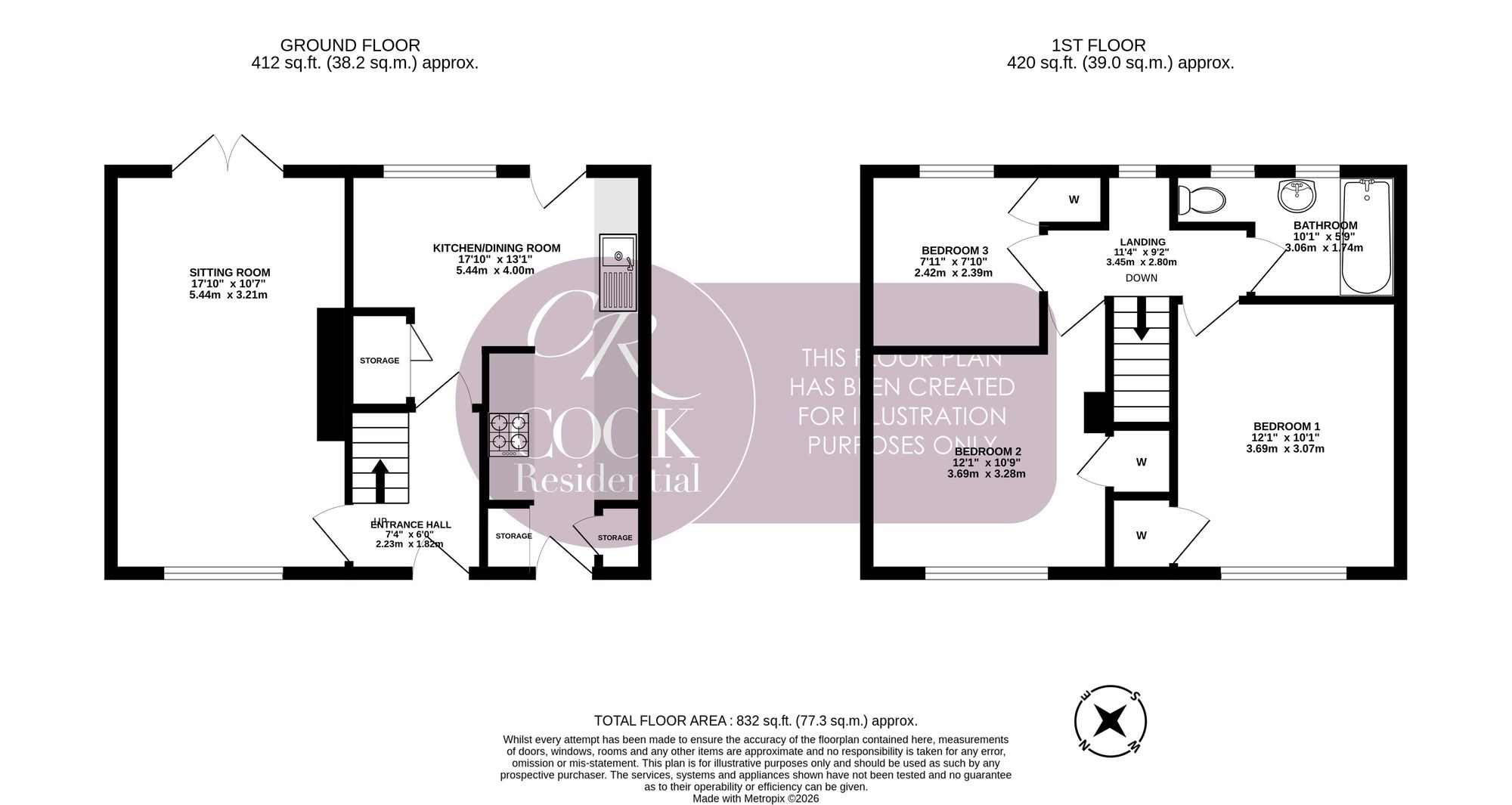55 Village Road, Cheltenham floorplan