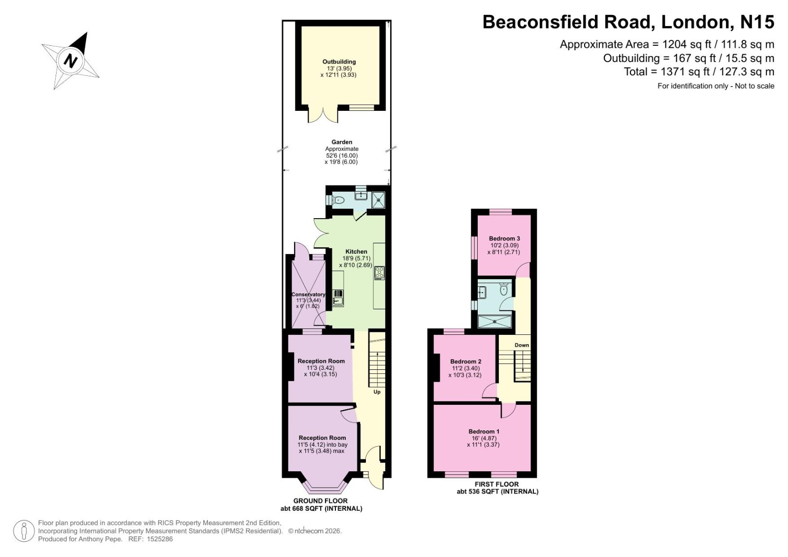 67, Beaconsfield Road, London floorplan