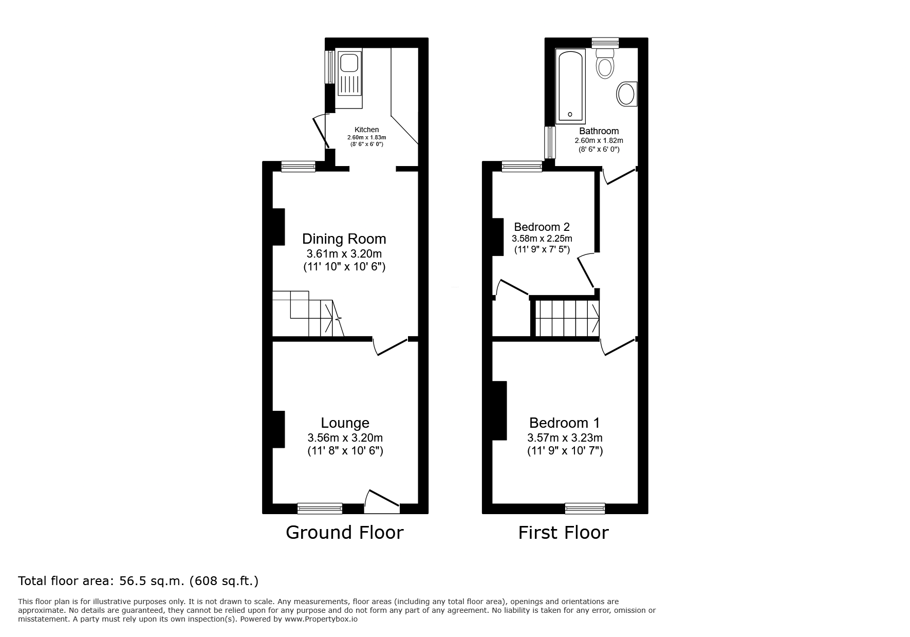 55, Raven Street, Derbyshire floorplan