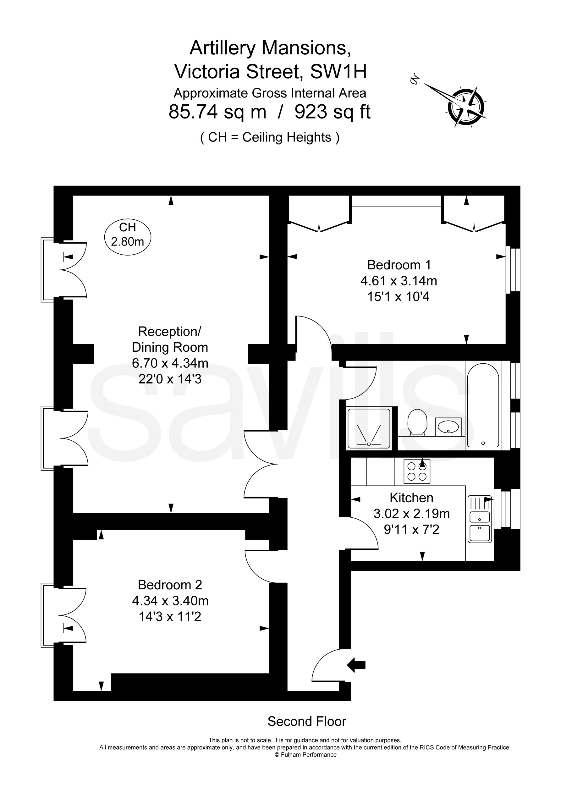 Flat 21,, Artillery Mansions, Westminster floorplan