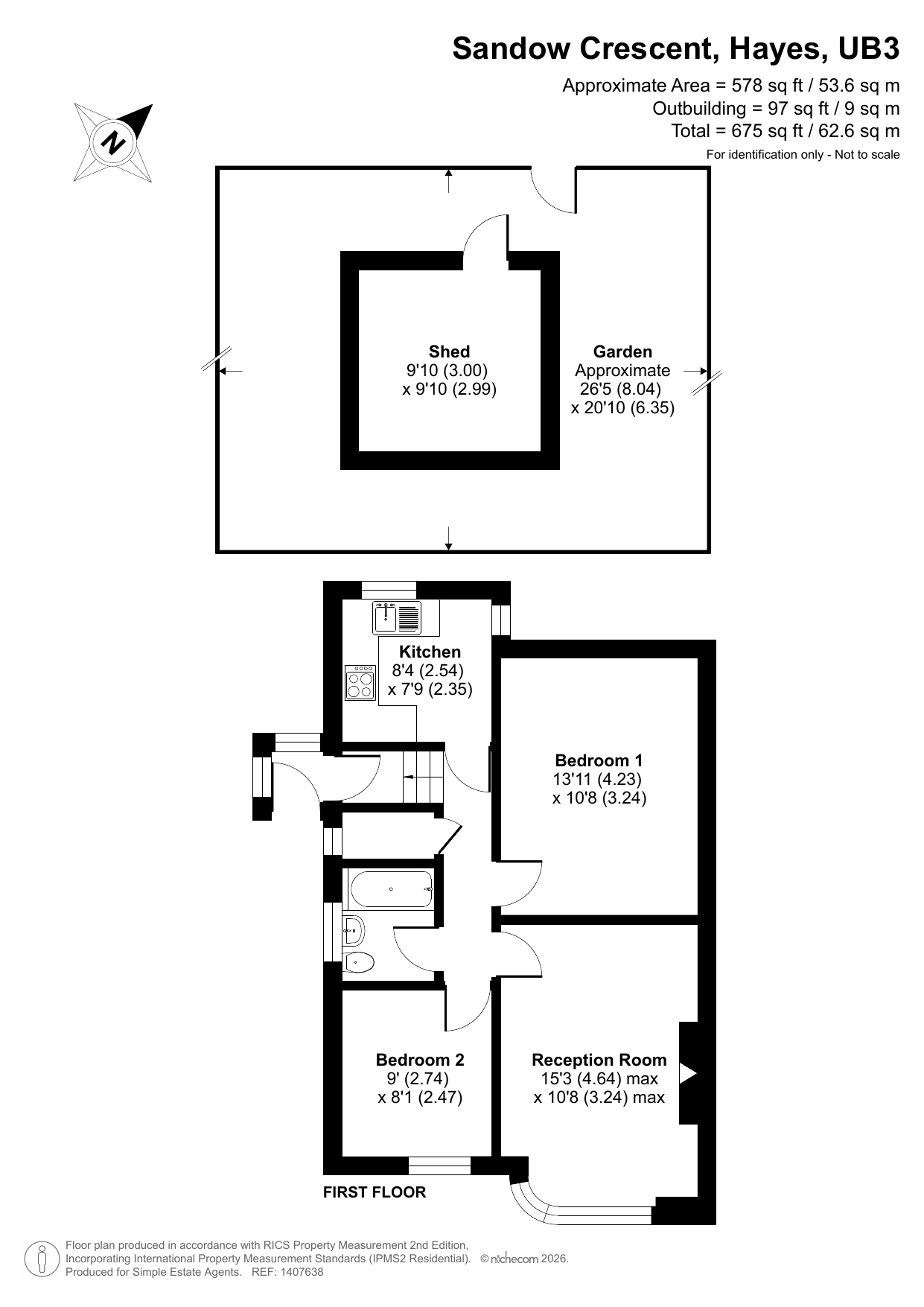 16, Sandow Crescent, Hayes floorplan